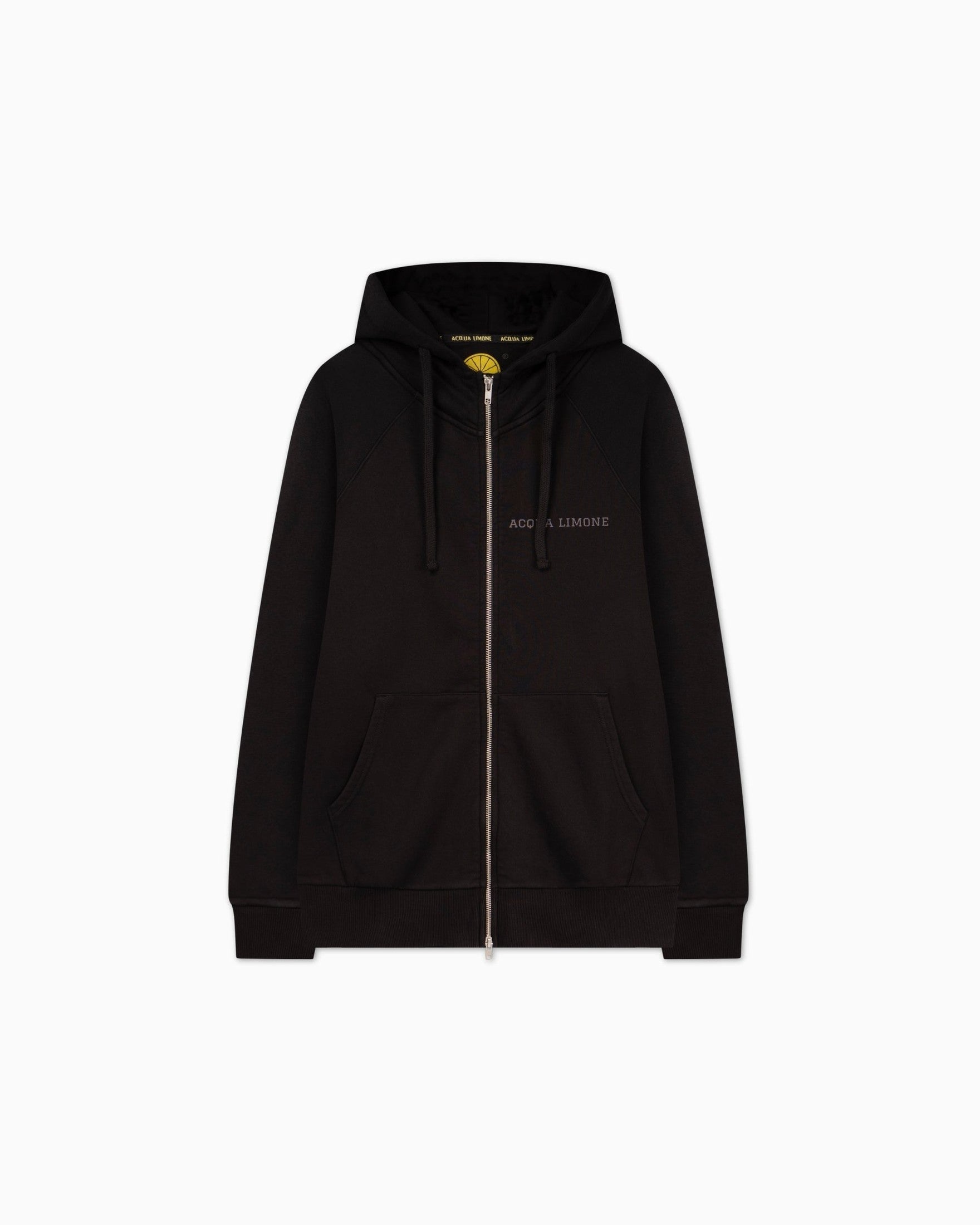 Ivy Zip Hoodie - Black - Acqua Limone