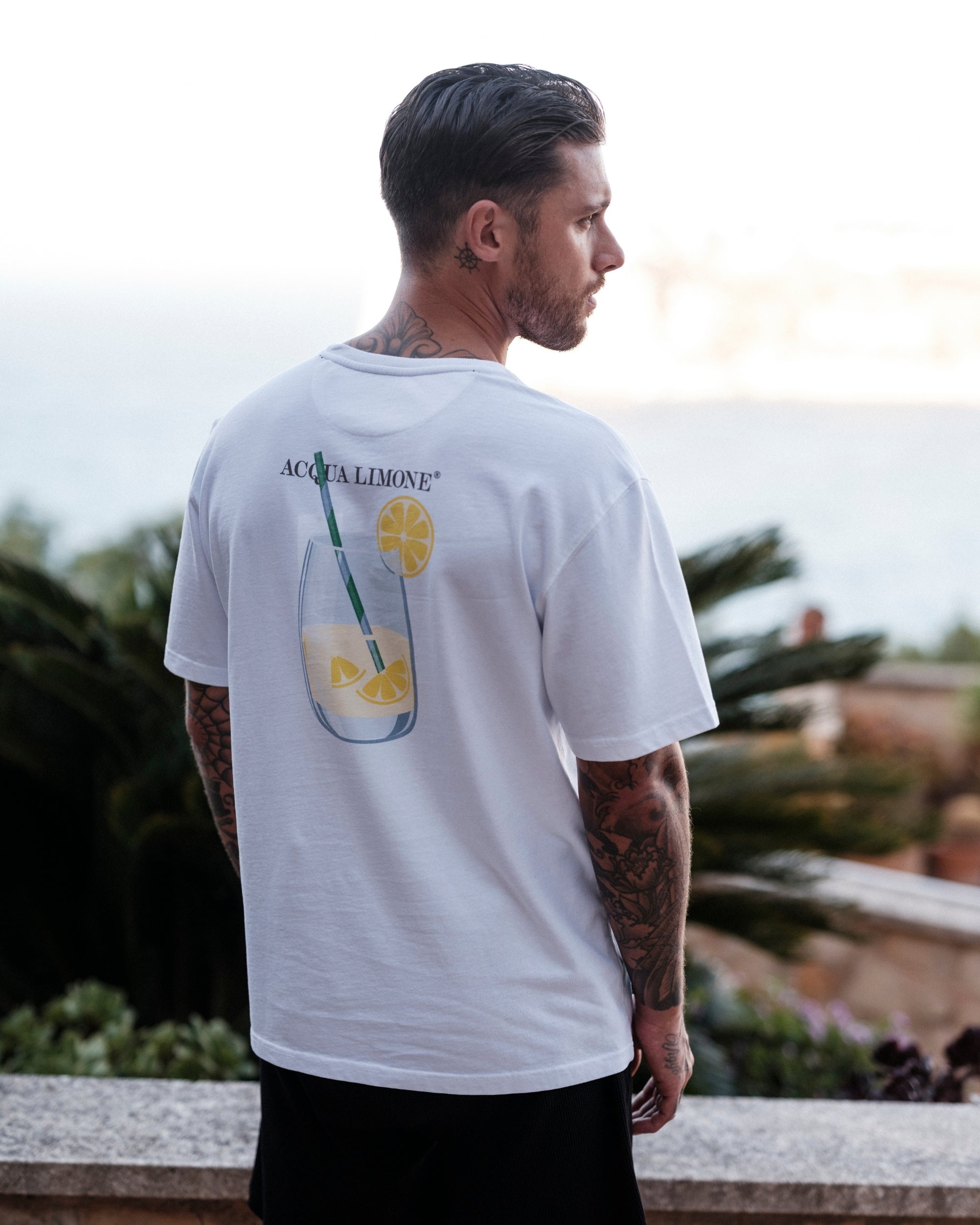 Heavy Tee Lemonade - White - Acqua Limone