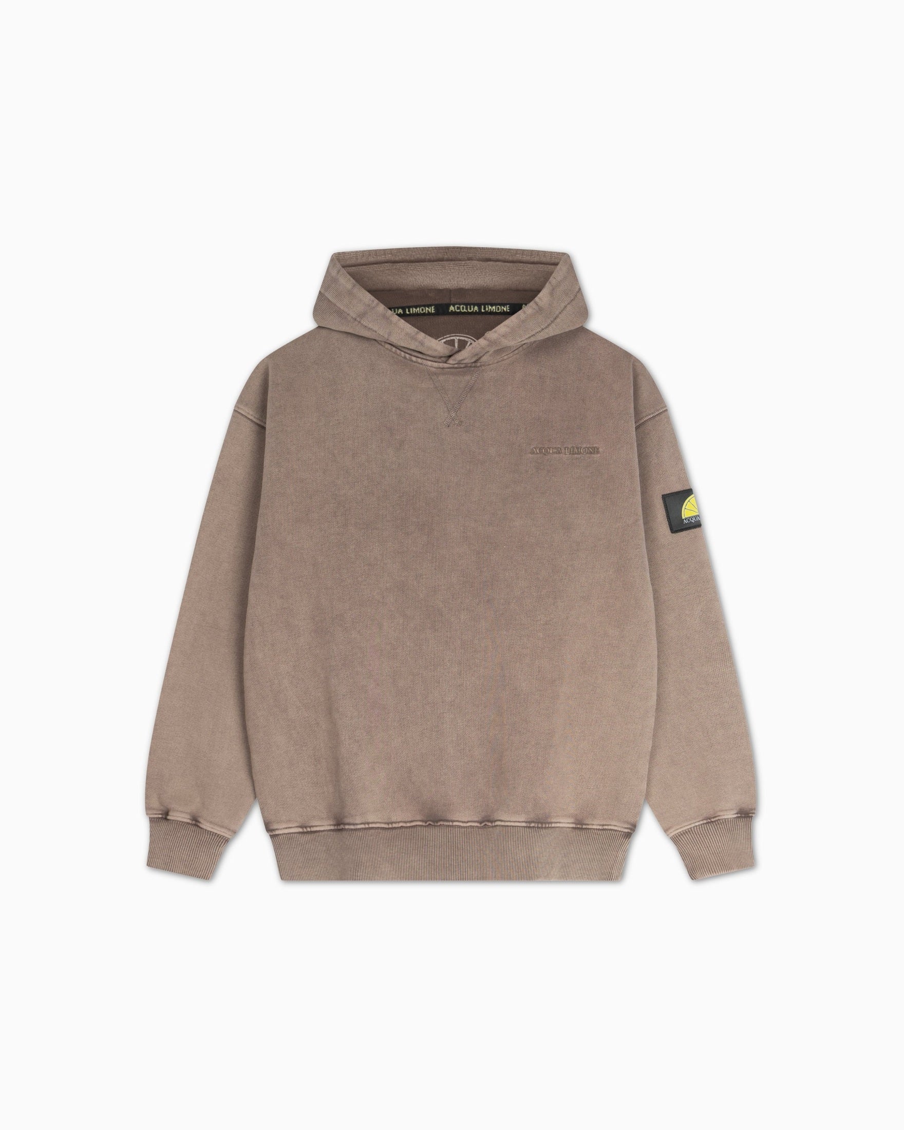 Washed Hoodie - Nut Brown - Acqua Limone
