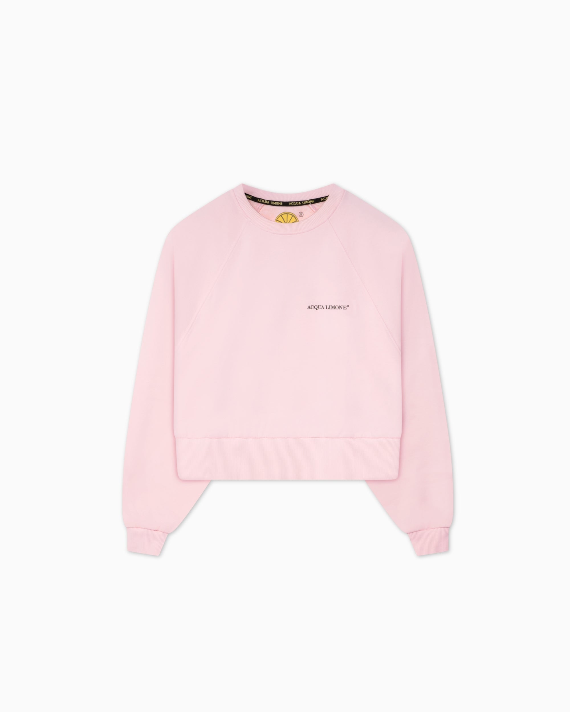 Cropped Sweater - Pale Pink - Acqua Limone