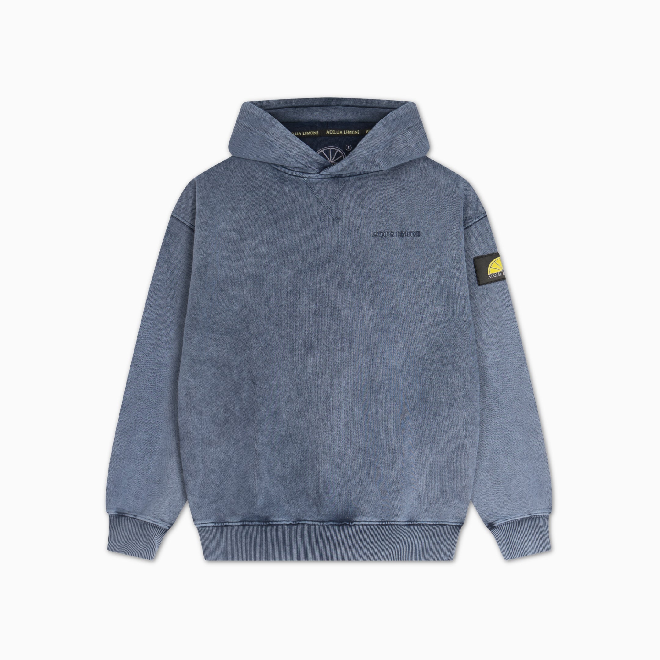 Washed Hoodie - Navy - Acqua Limone