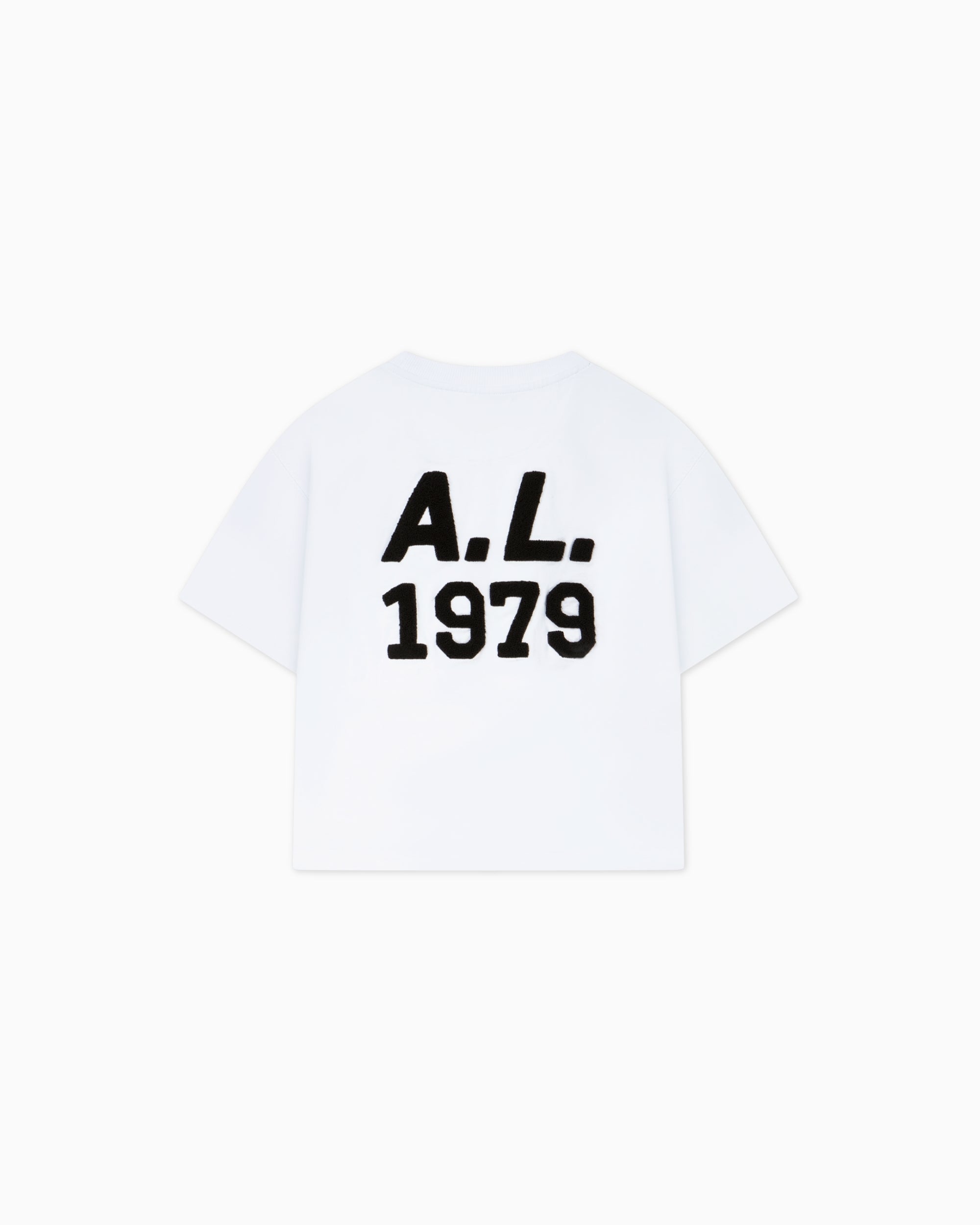 Cropped Heavy Tee - White - Acqua Limone
