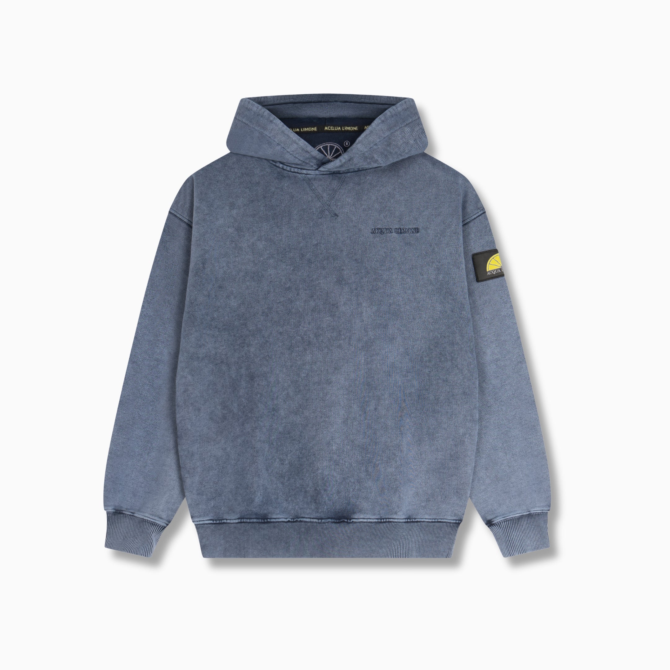 Washed Hoodie - Navy - Acqua Limone