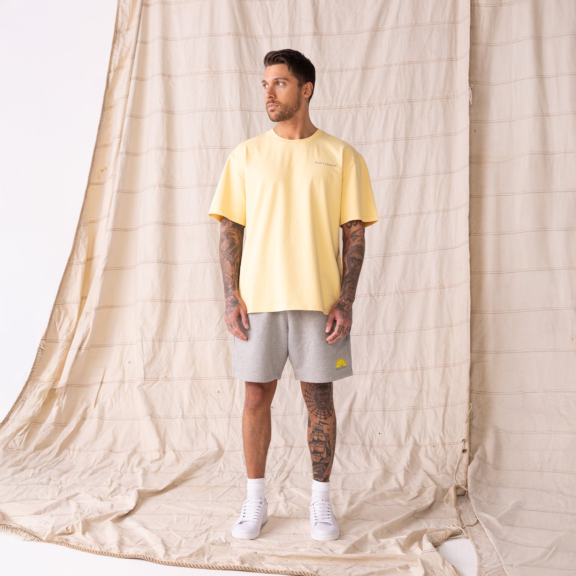 Heavy Tee Palm Tree - Warm Yellow - Acqua Limone