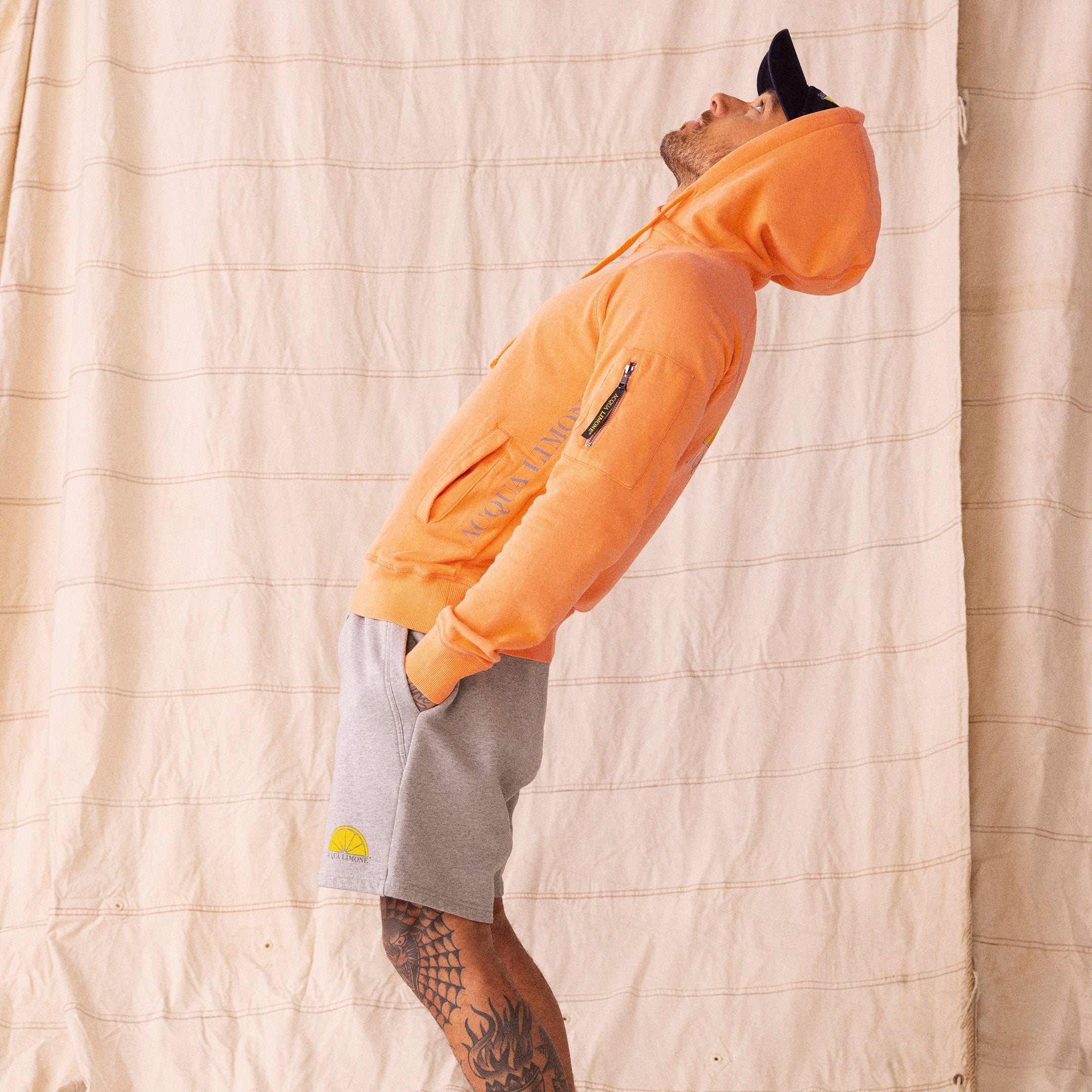 Kapuzensweat - Orange