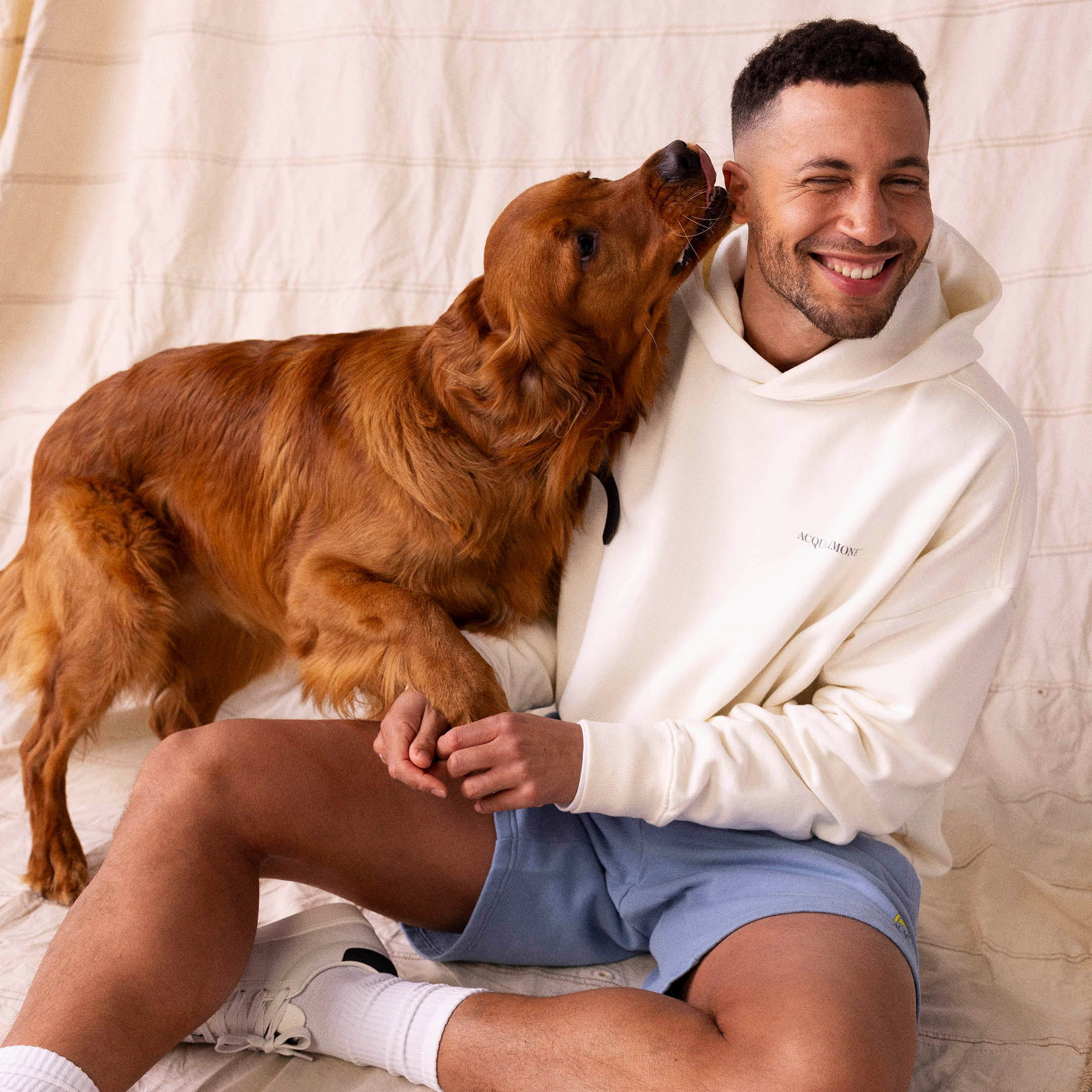 Oversized Hood - Off White - Acqua Limone