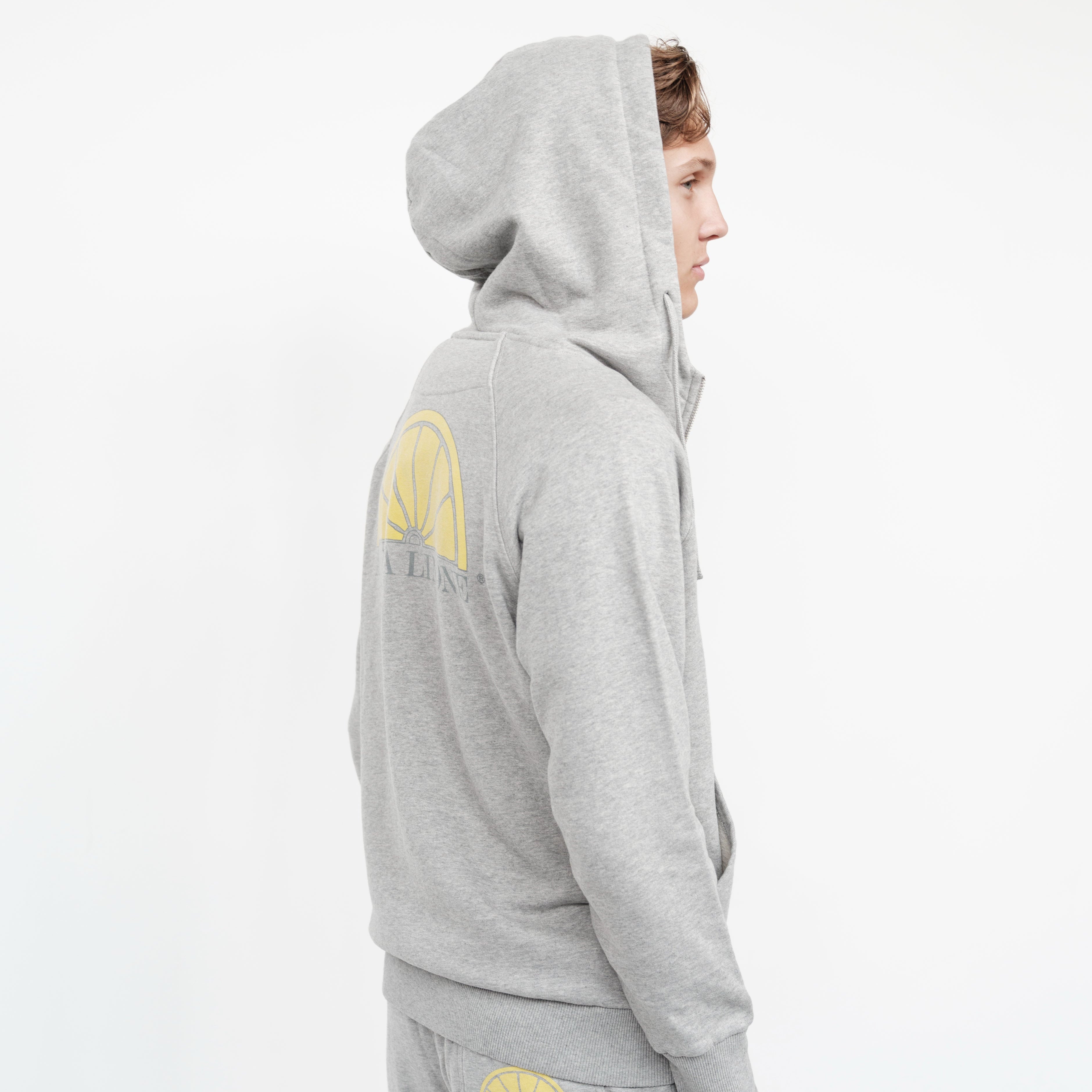 Ivy Zip Hoodie - American Grey