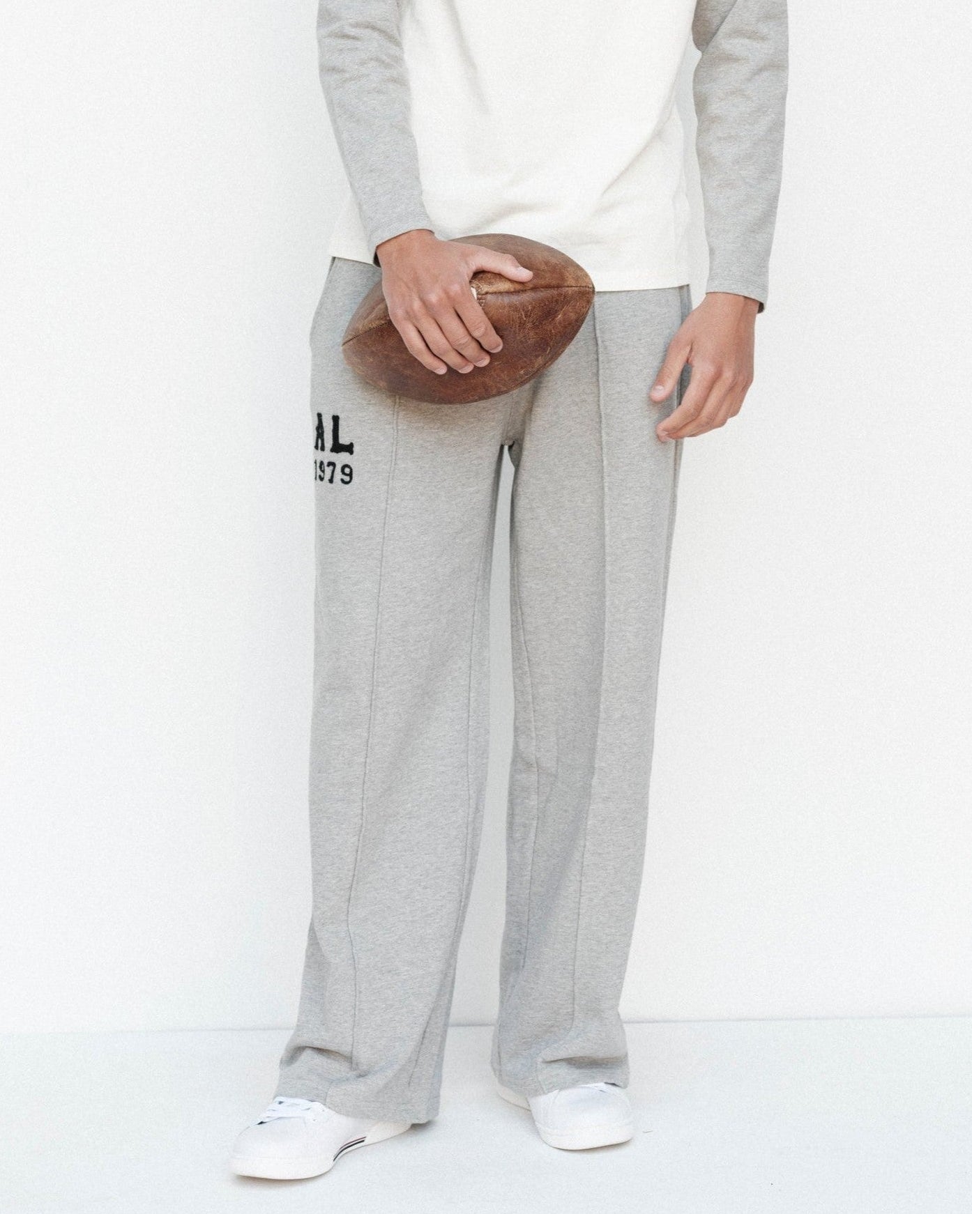 Ivy Track Pants - American Grey - Acqua Limone