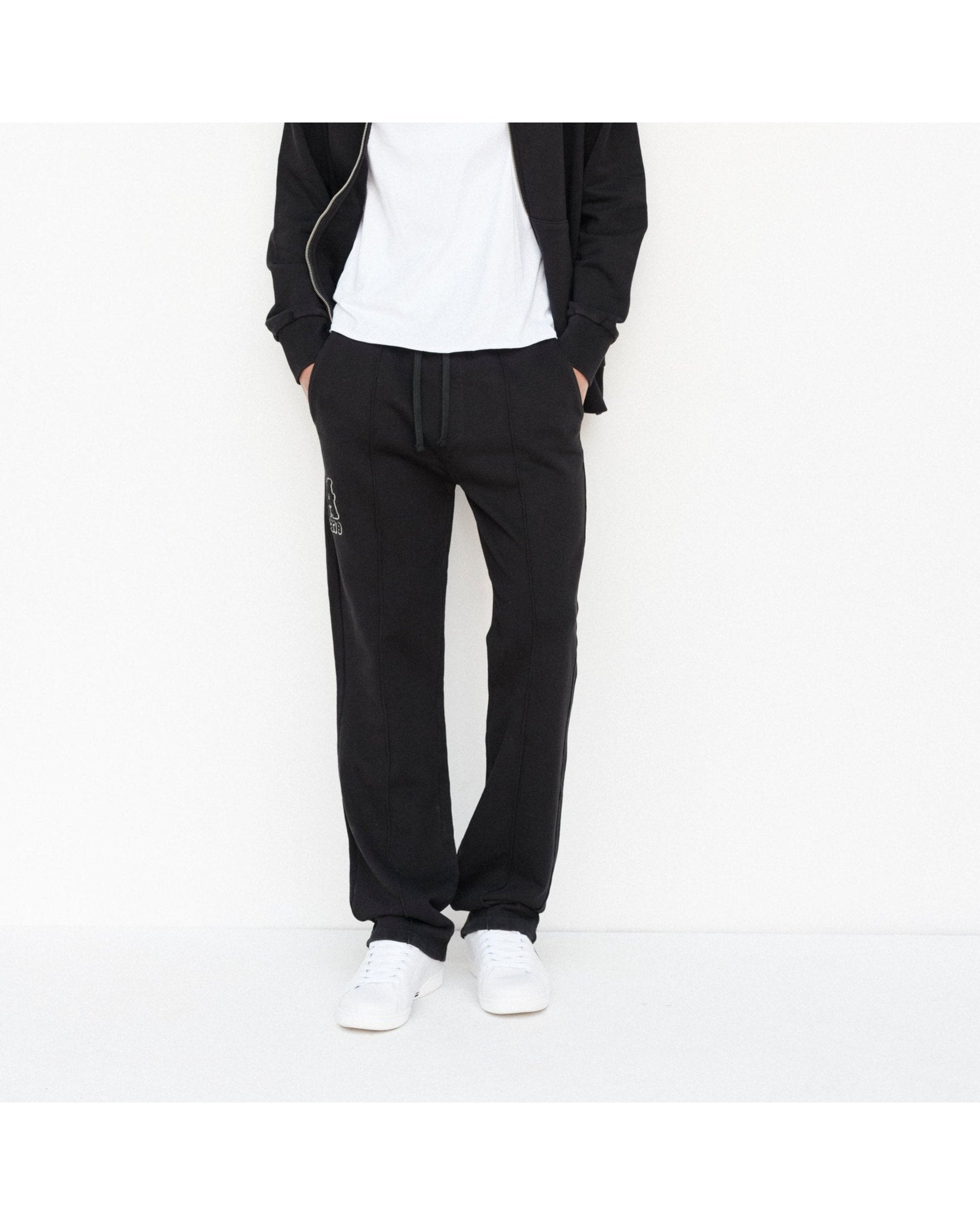 Ivy Track Pants - Black - Acqua Limone