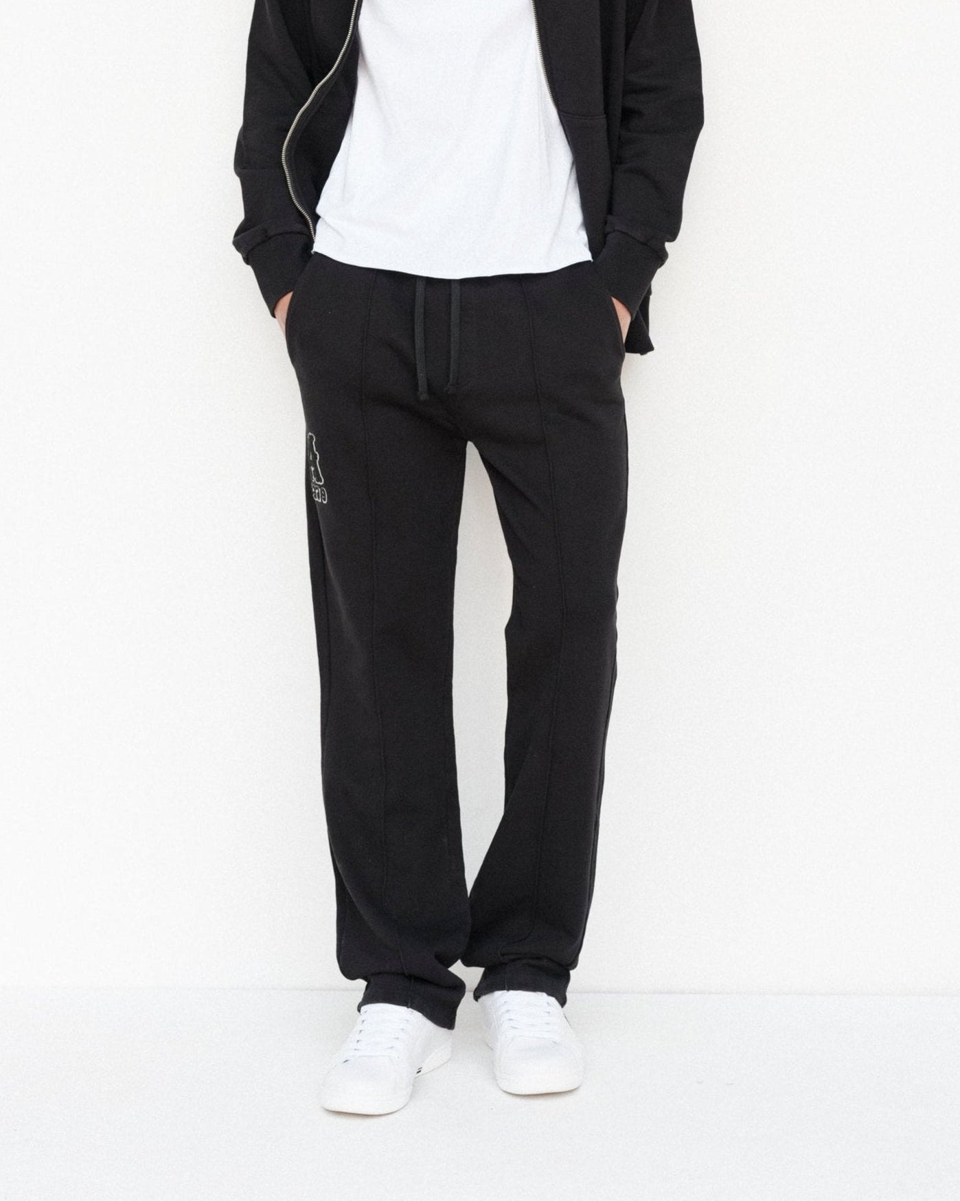 Ivy Track Pants - Black - Acqua Limone