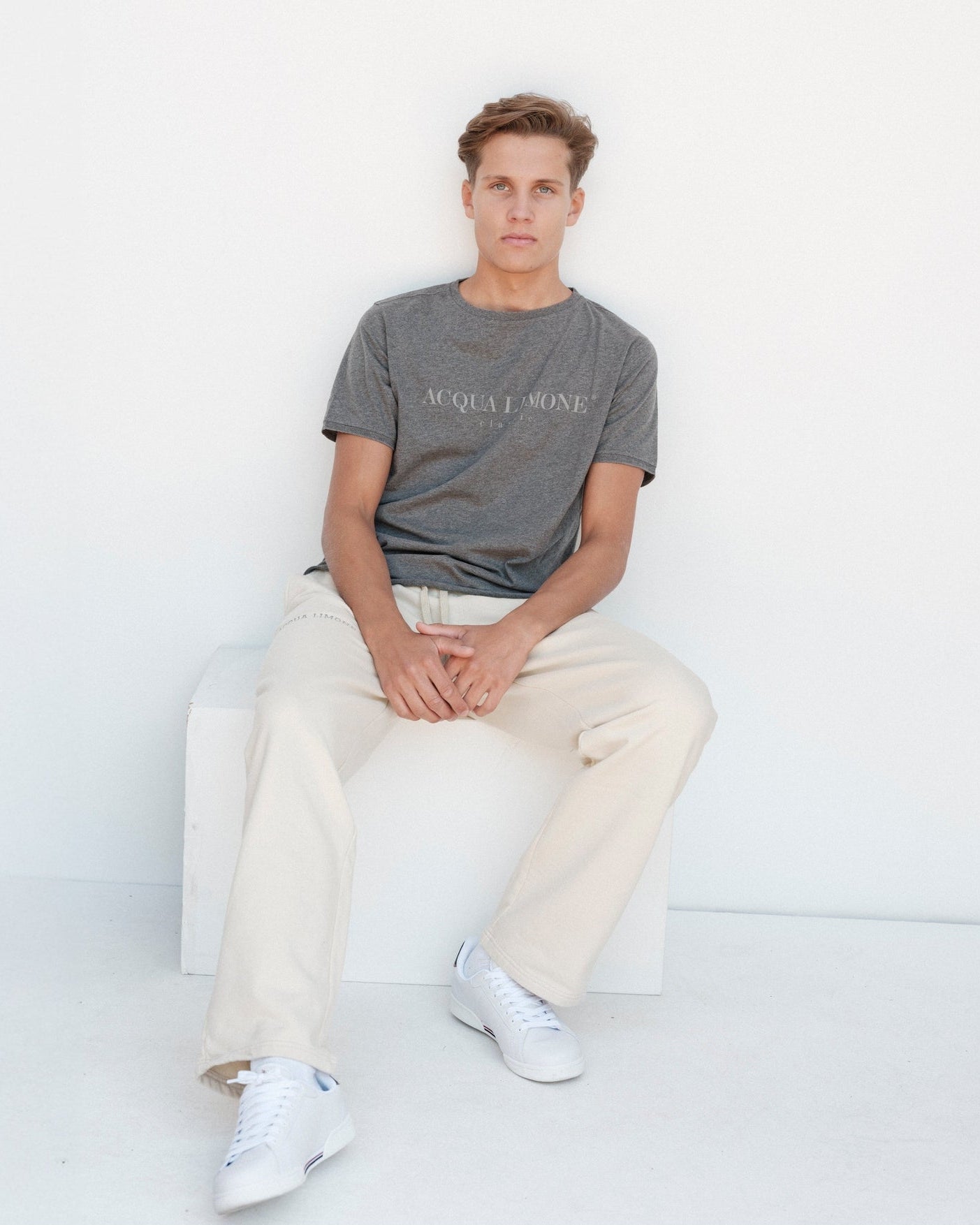 Ivy League Pants - Khaki - Acqua Limone