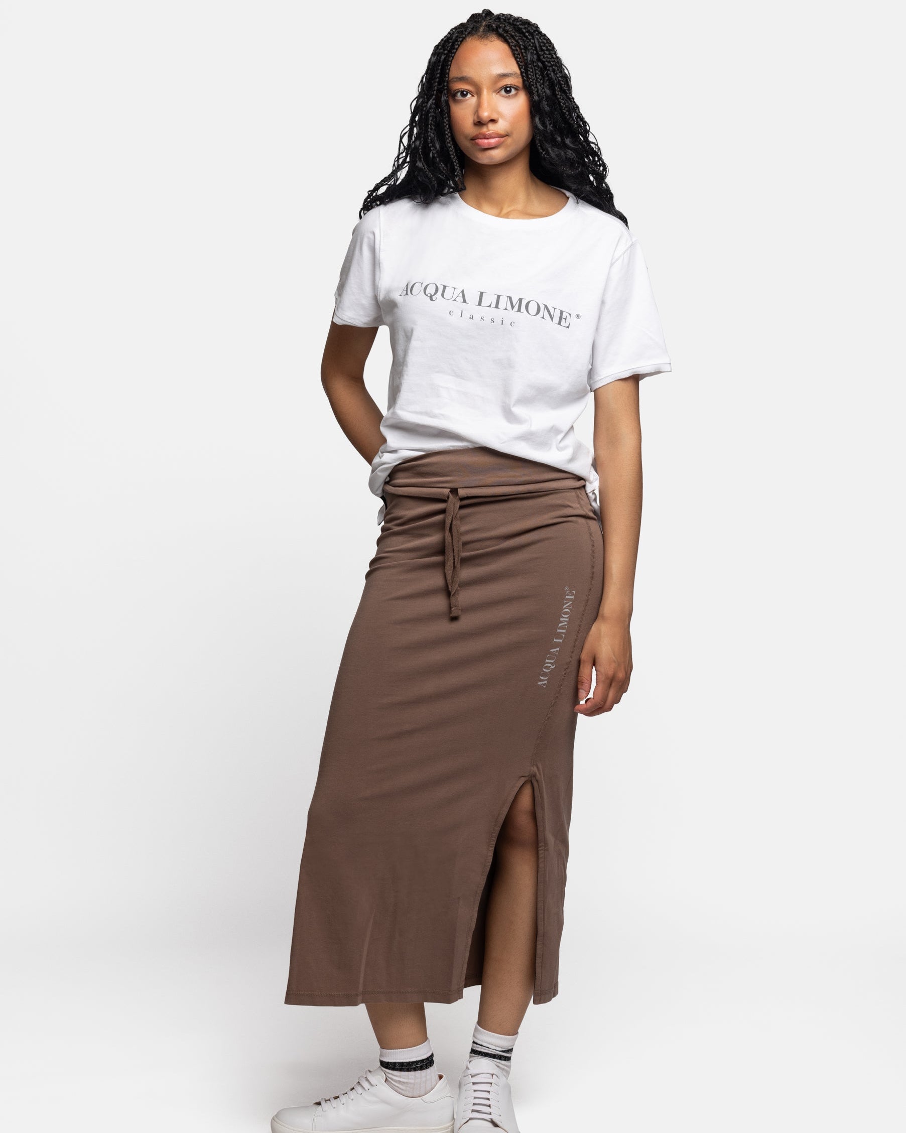 Donna Long Skirt - Brown - Acqua Limone