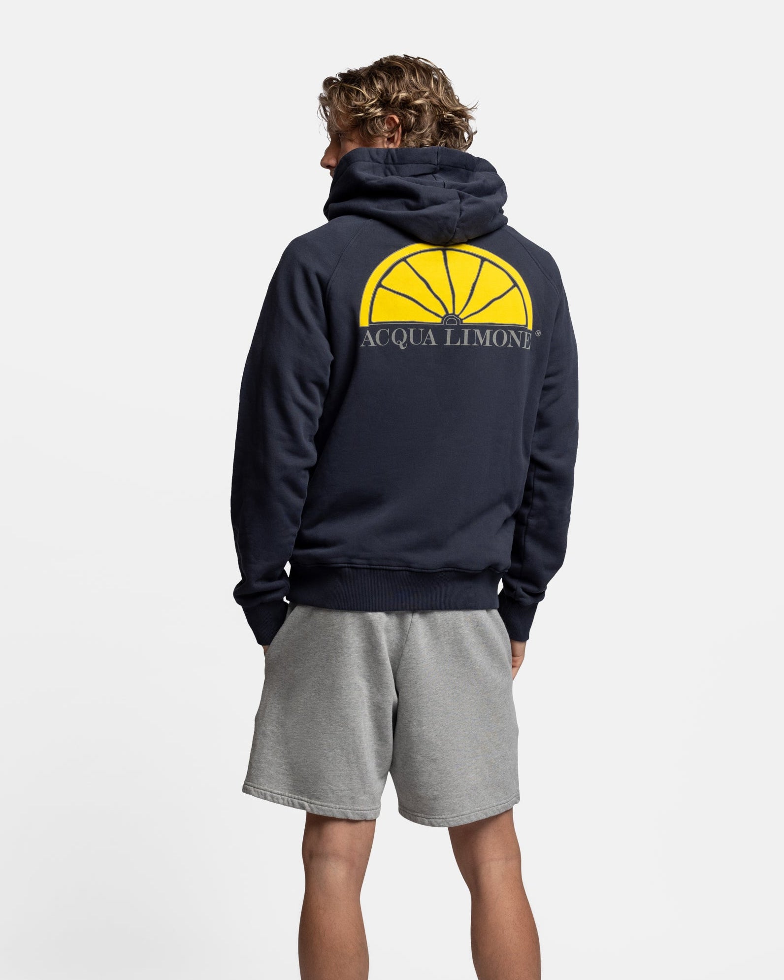 Hoodie - Navy - Acqua Limone