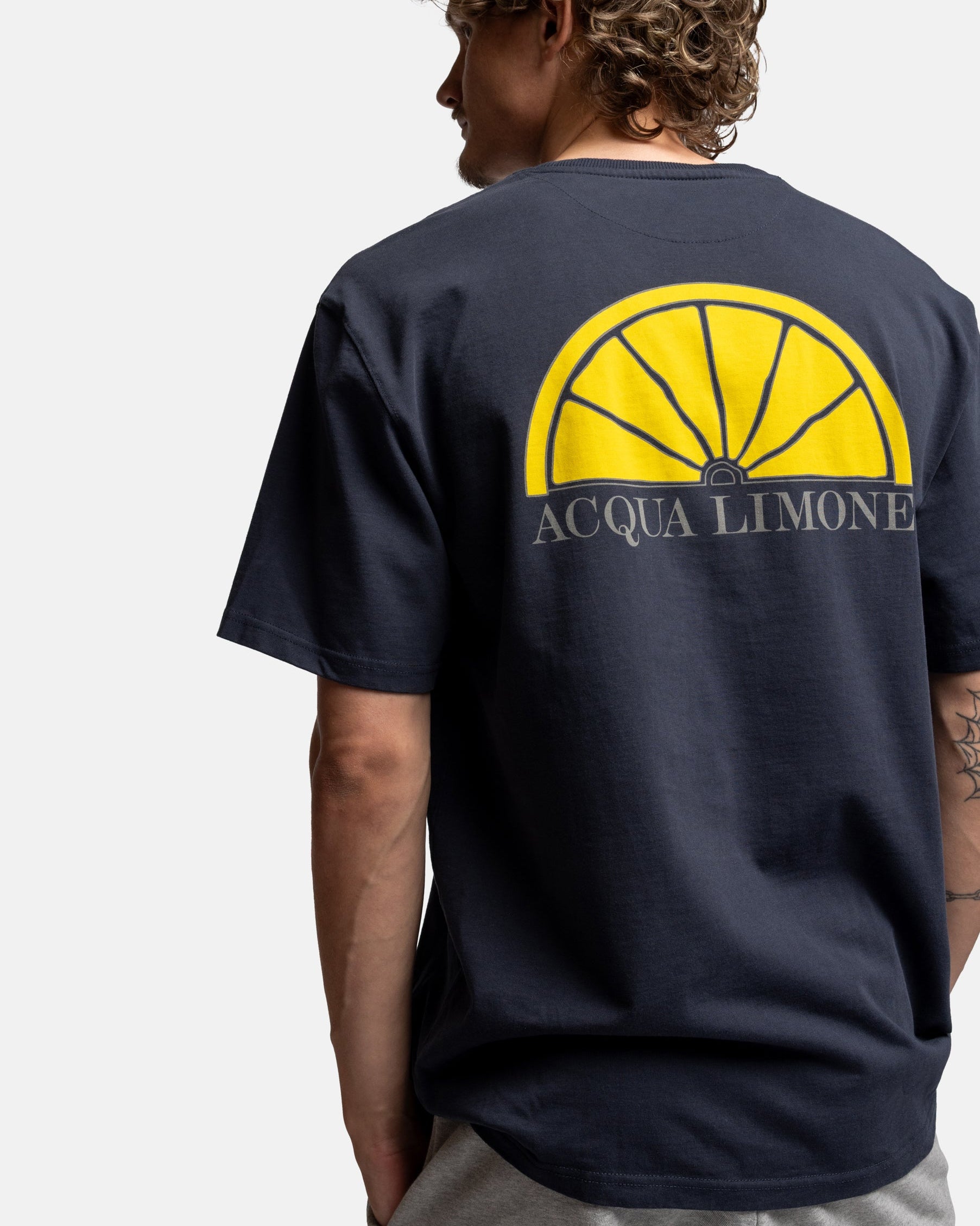Heavy Tee - Navy - Acqua Limone
