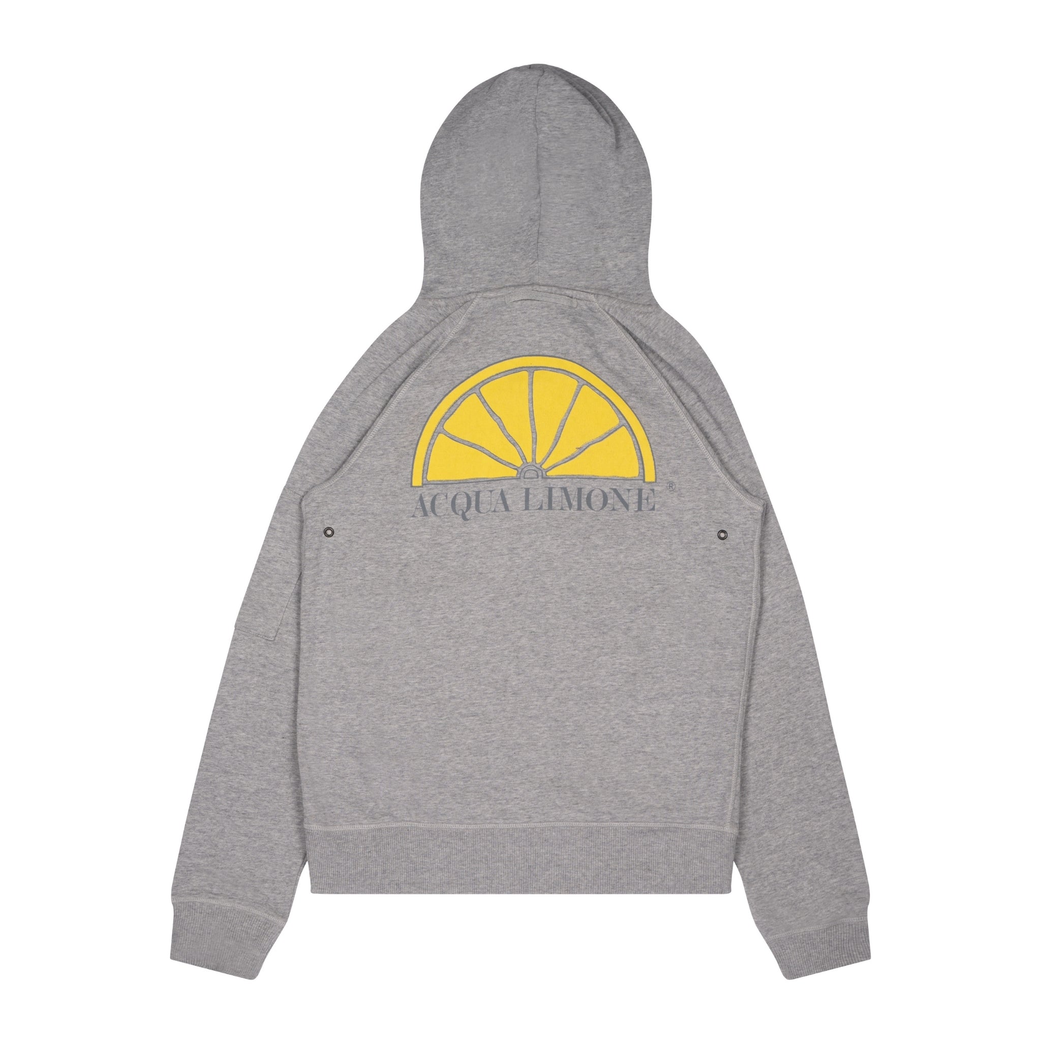 Hood Jacket Print - American Grey - Acqua Limone