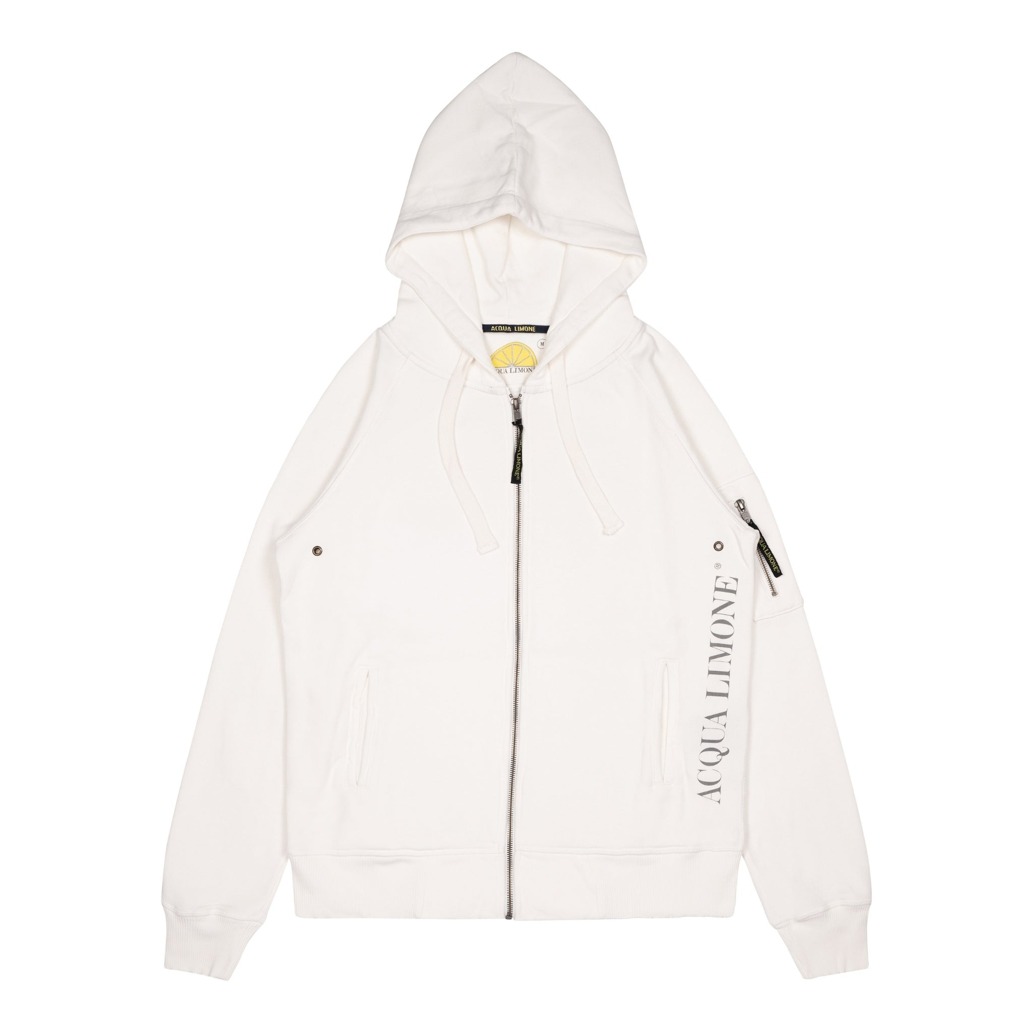 Hood Jacket Print - Off White - Acqua Limone