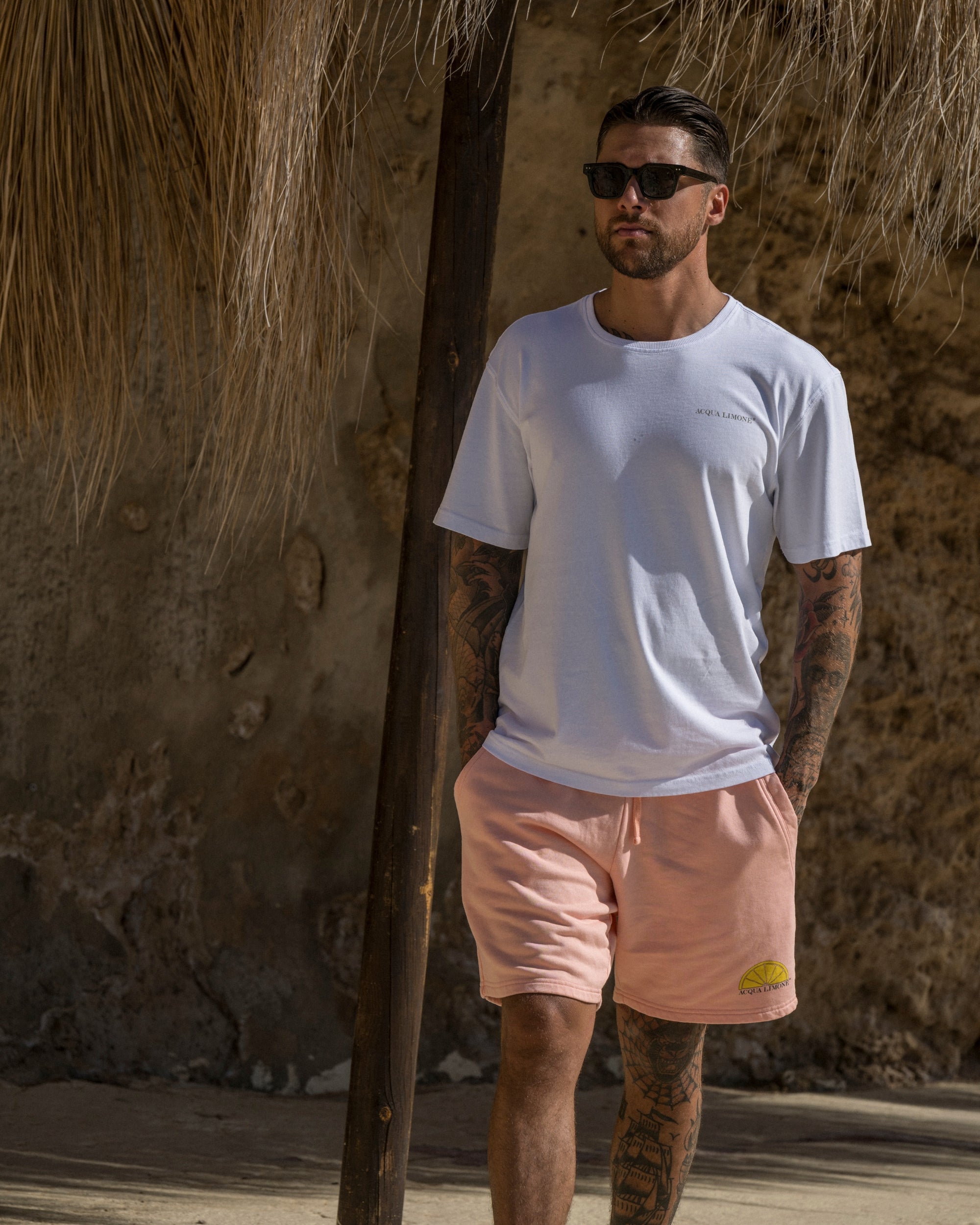Sweatshorts - Peach - Acqua Limone