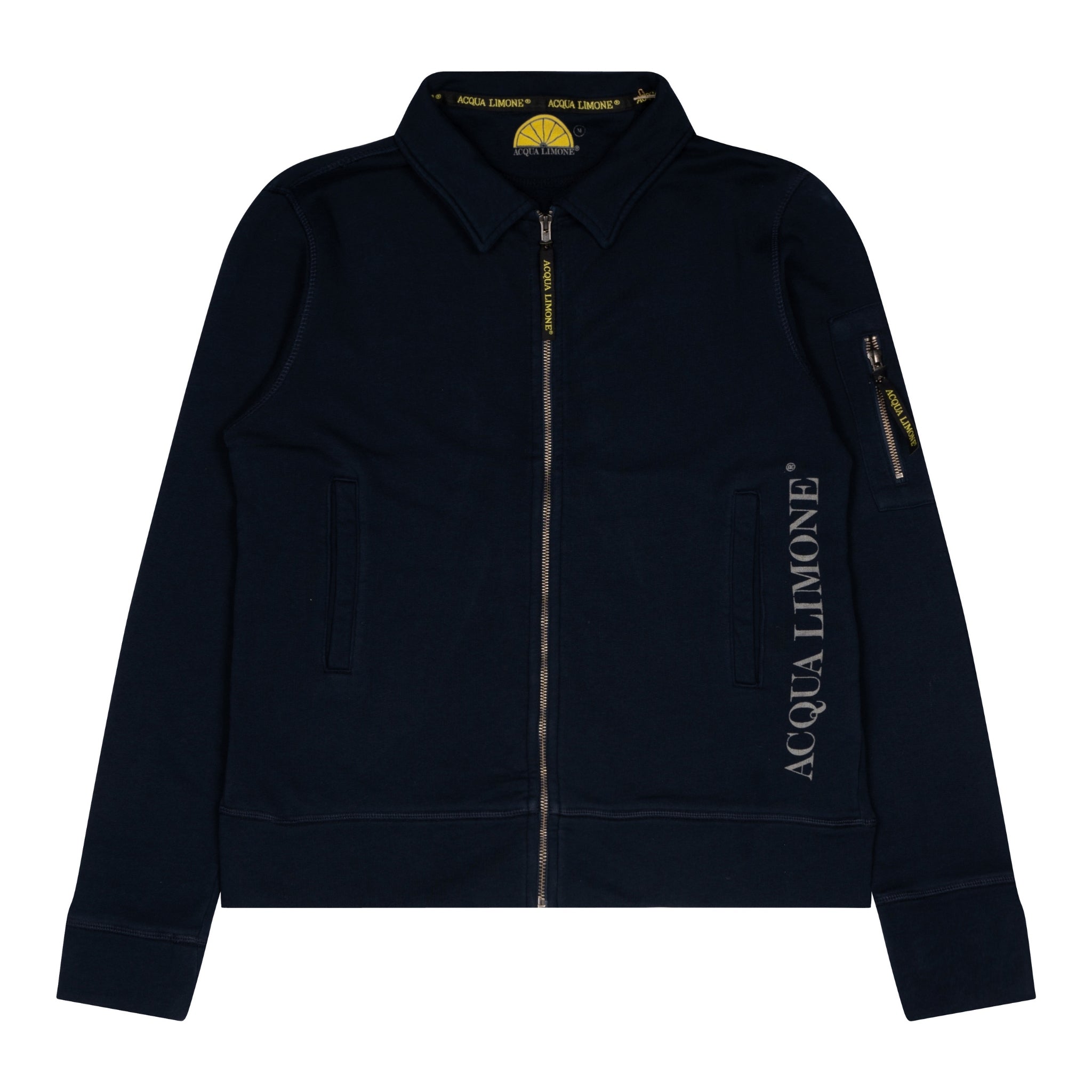 Zip Collar Jkt - Dark Navy - Acqua Limone