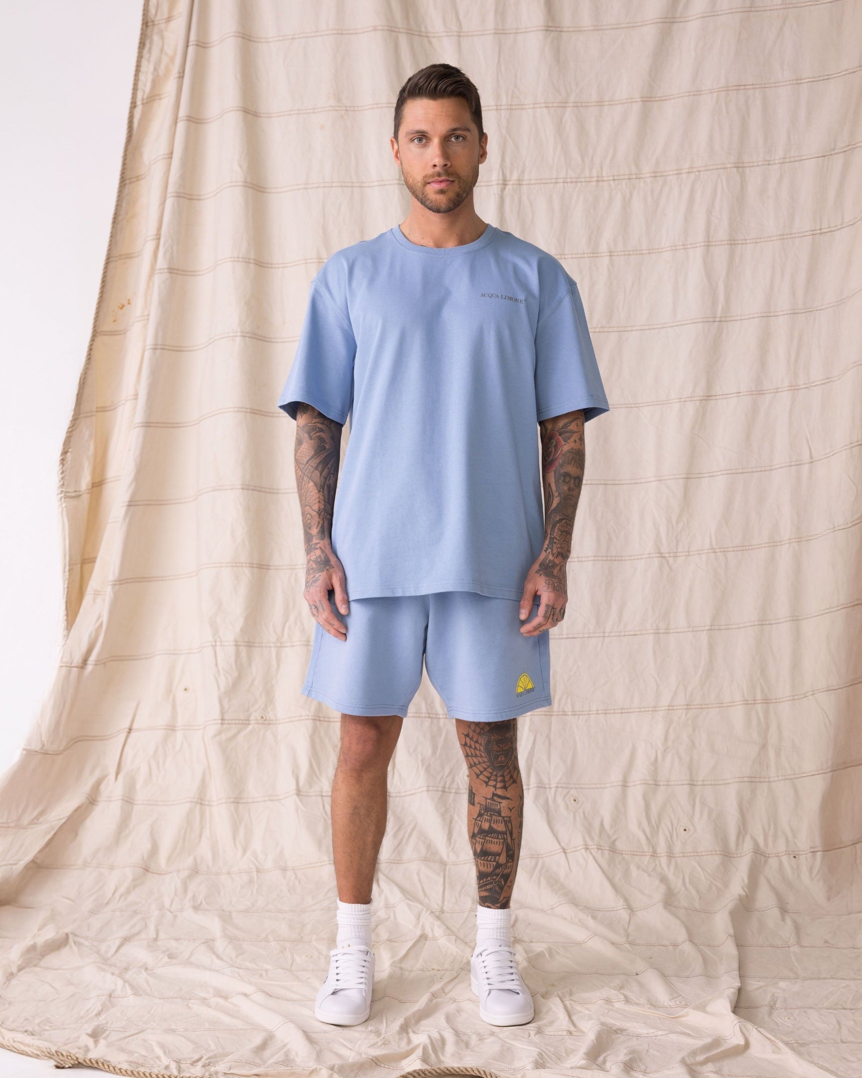 Sweatshorts - Corn Blue - Acqua Limone