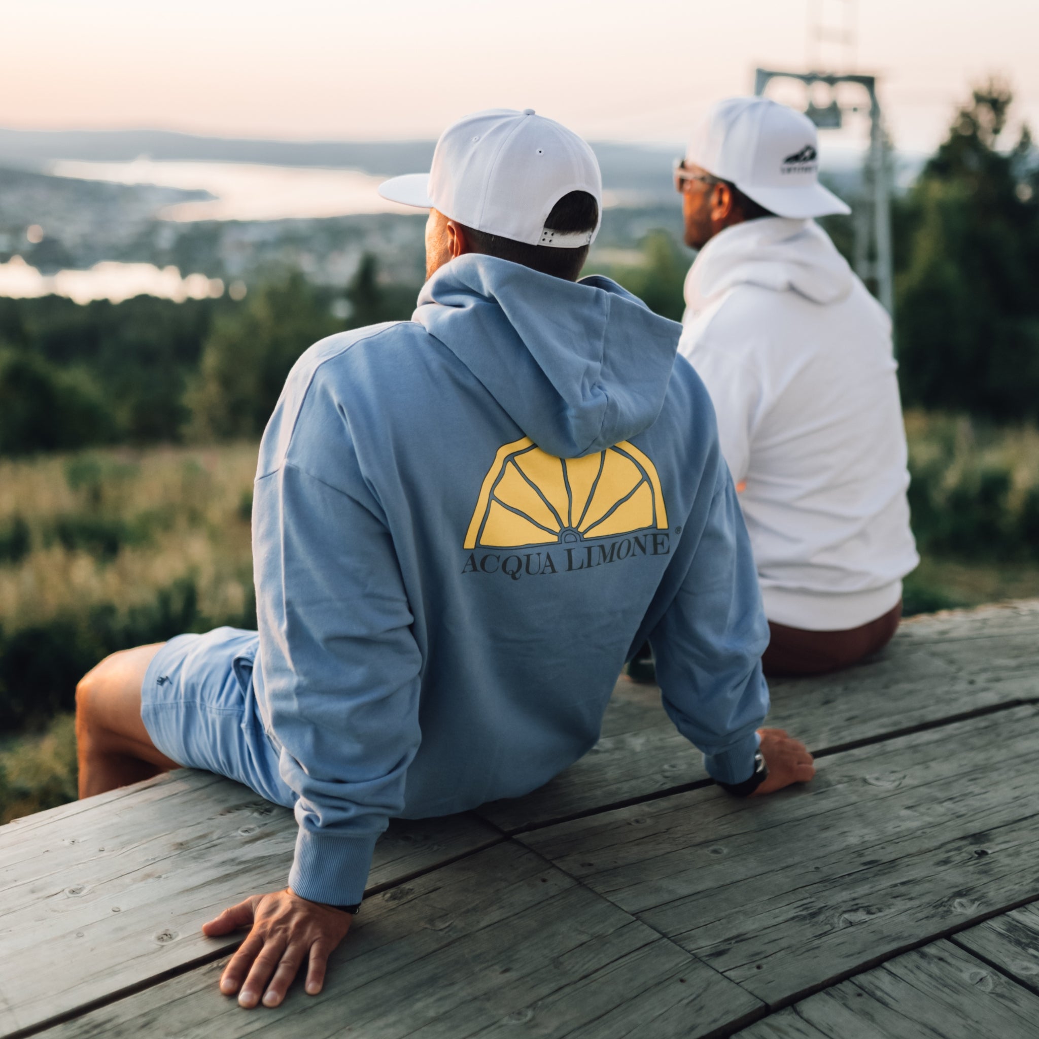 Oversized Hood - Corn blue