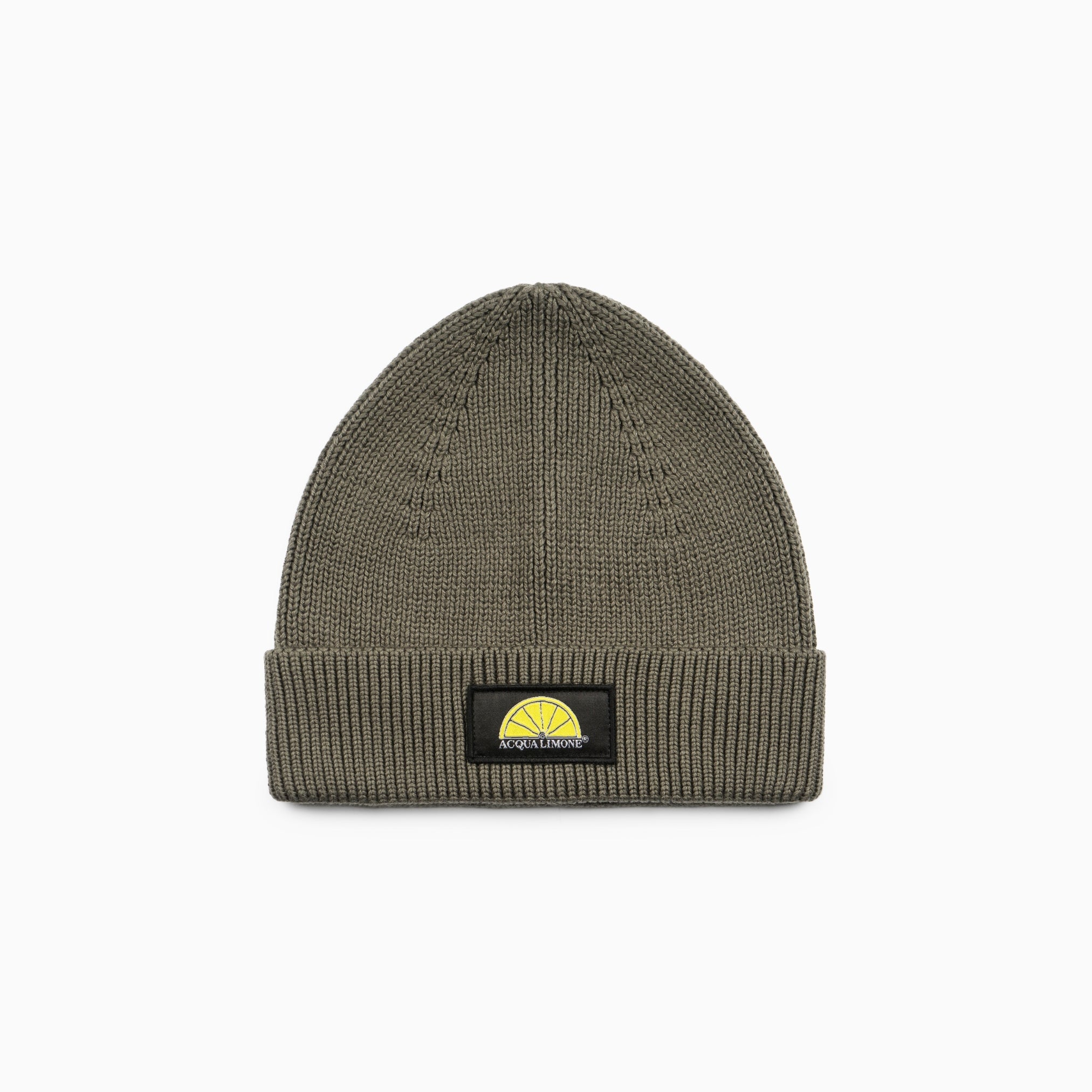 Heavy Cotton Beanie - Olive Green