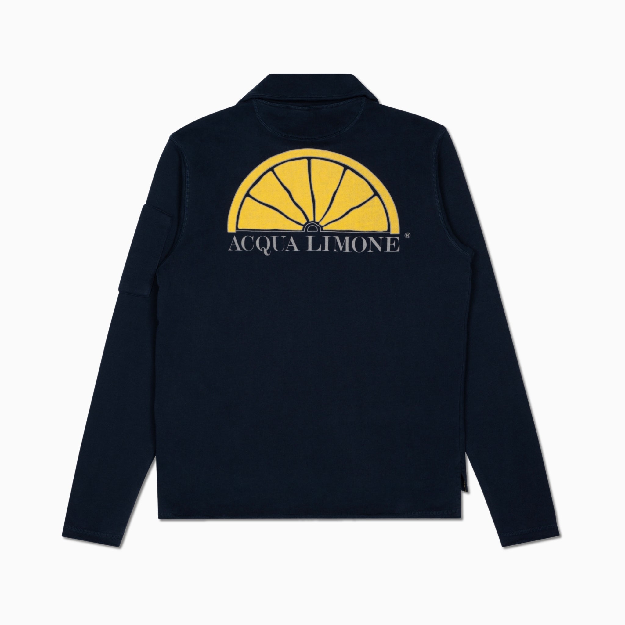 High Neck Button - Dark Navy - Acqua Limone