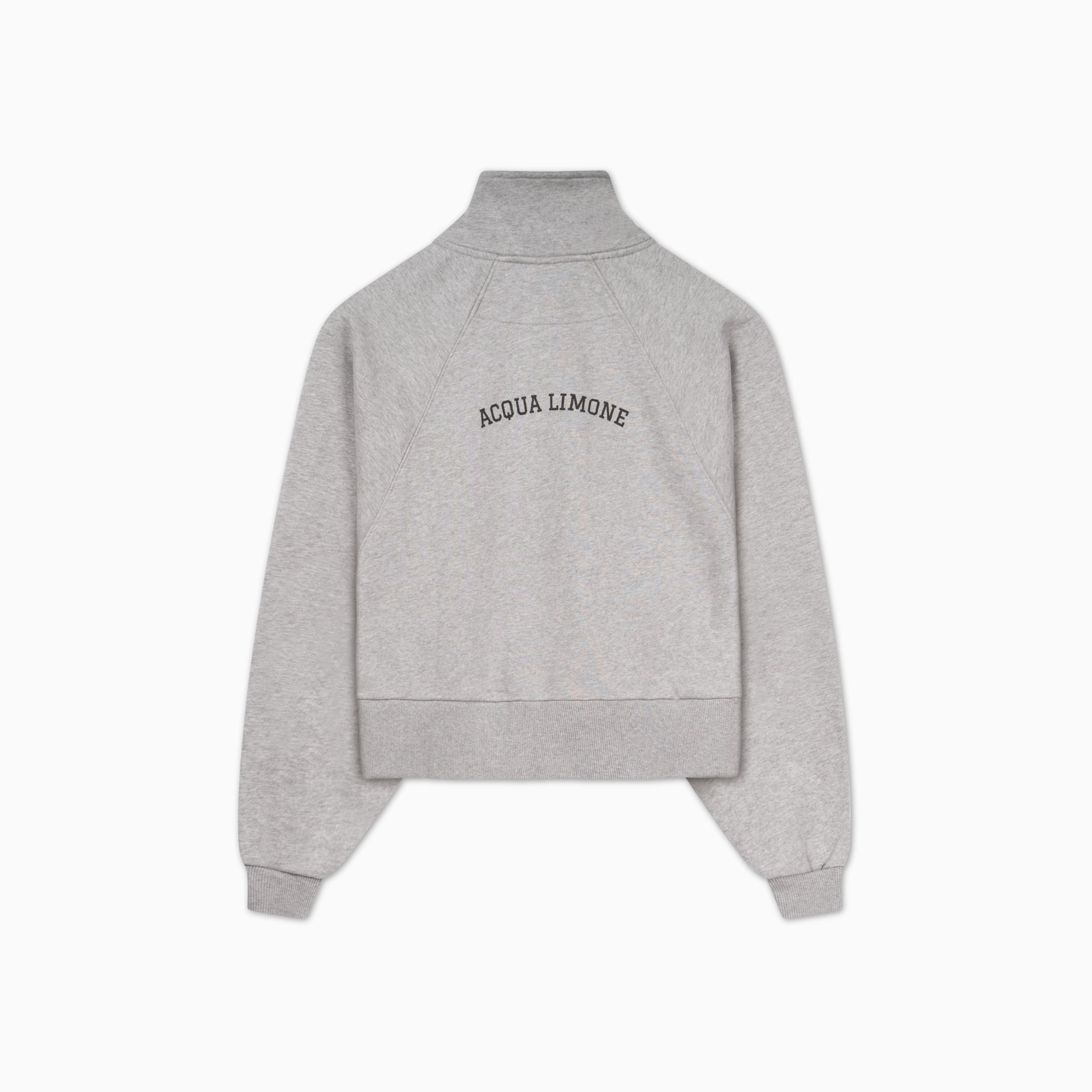 Cropped Ivy Half Zip - American Grey