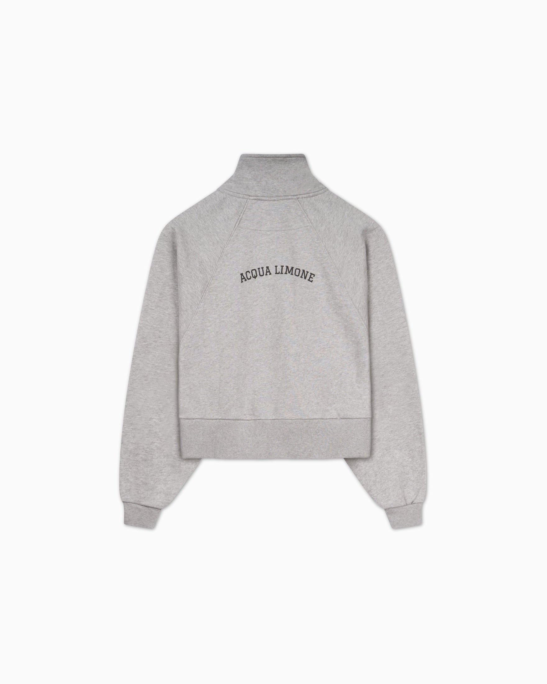 Cropped Ivy Half Zip - American Grey - Acqua Limone