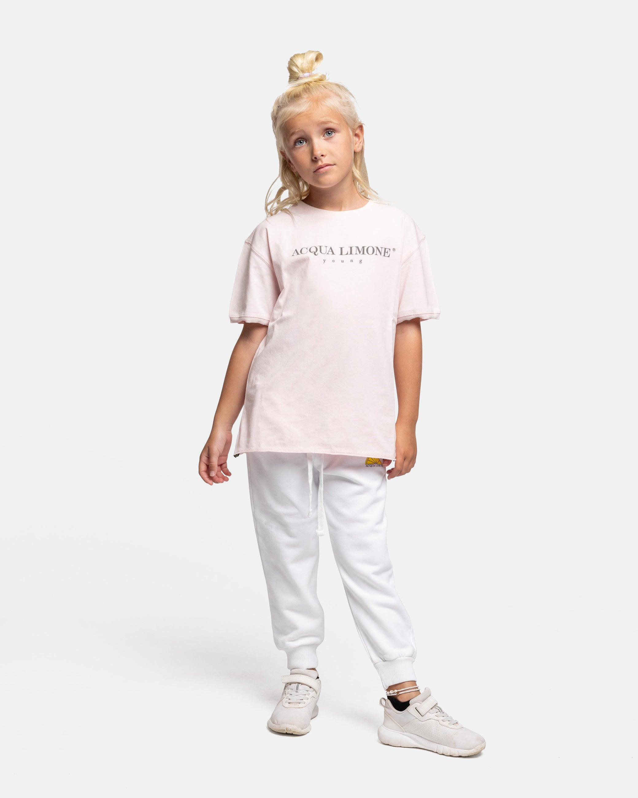 Kids Sweatpants – White - Acqua Limone