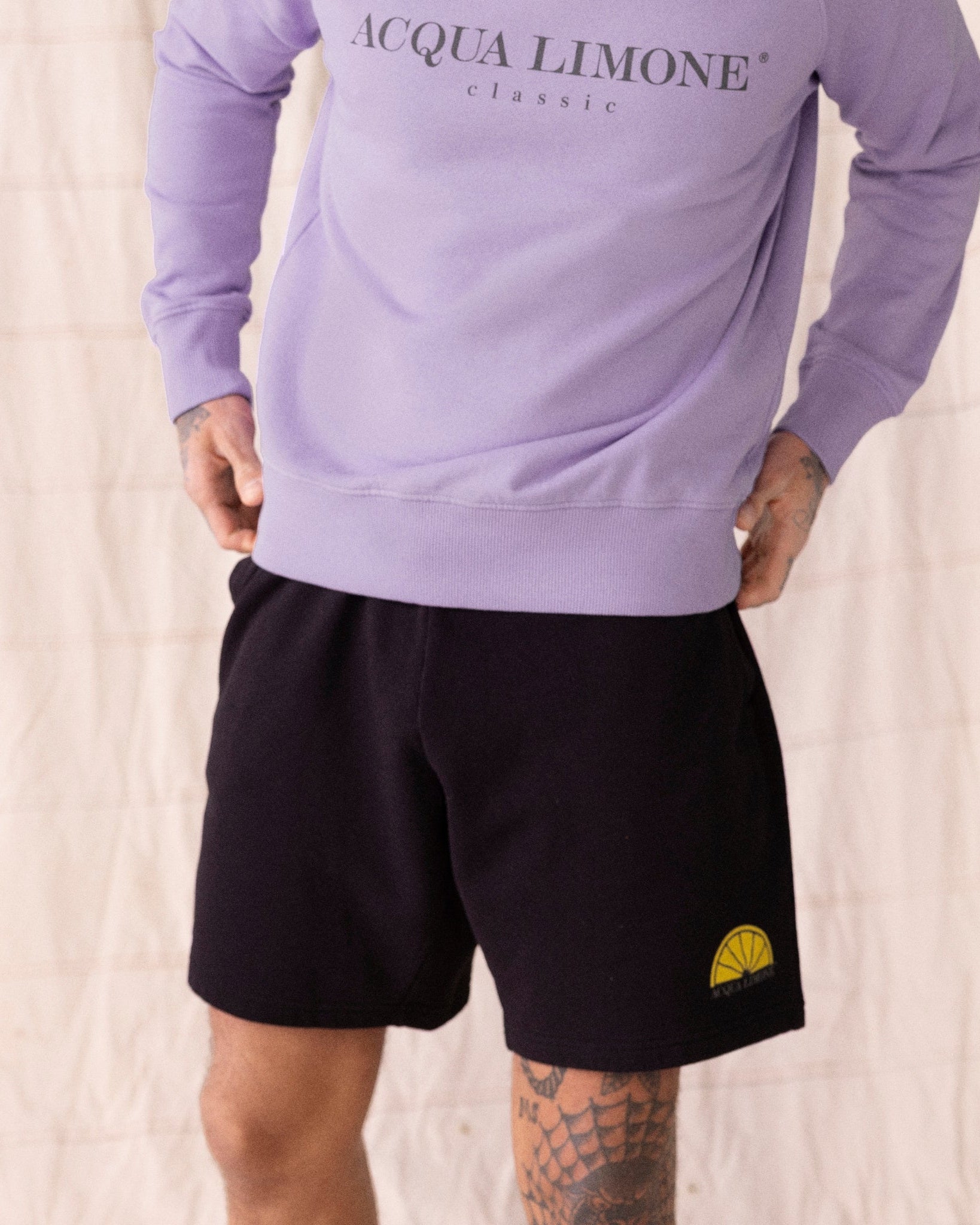 Sweatshorts - Black - Acqua Limone