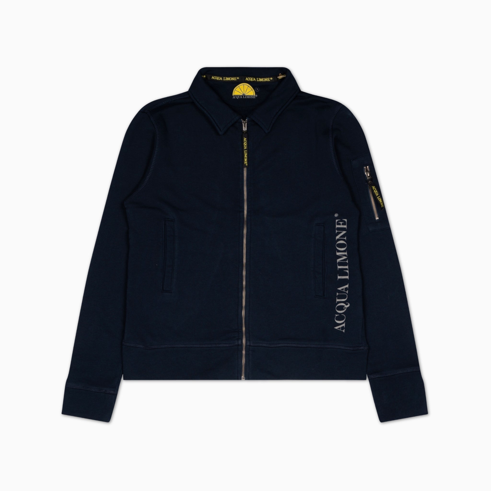 Zip Collar Jkt - Dark Navy - Acqua Limone