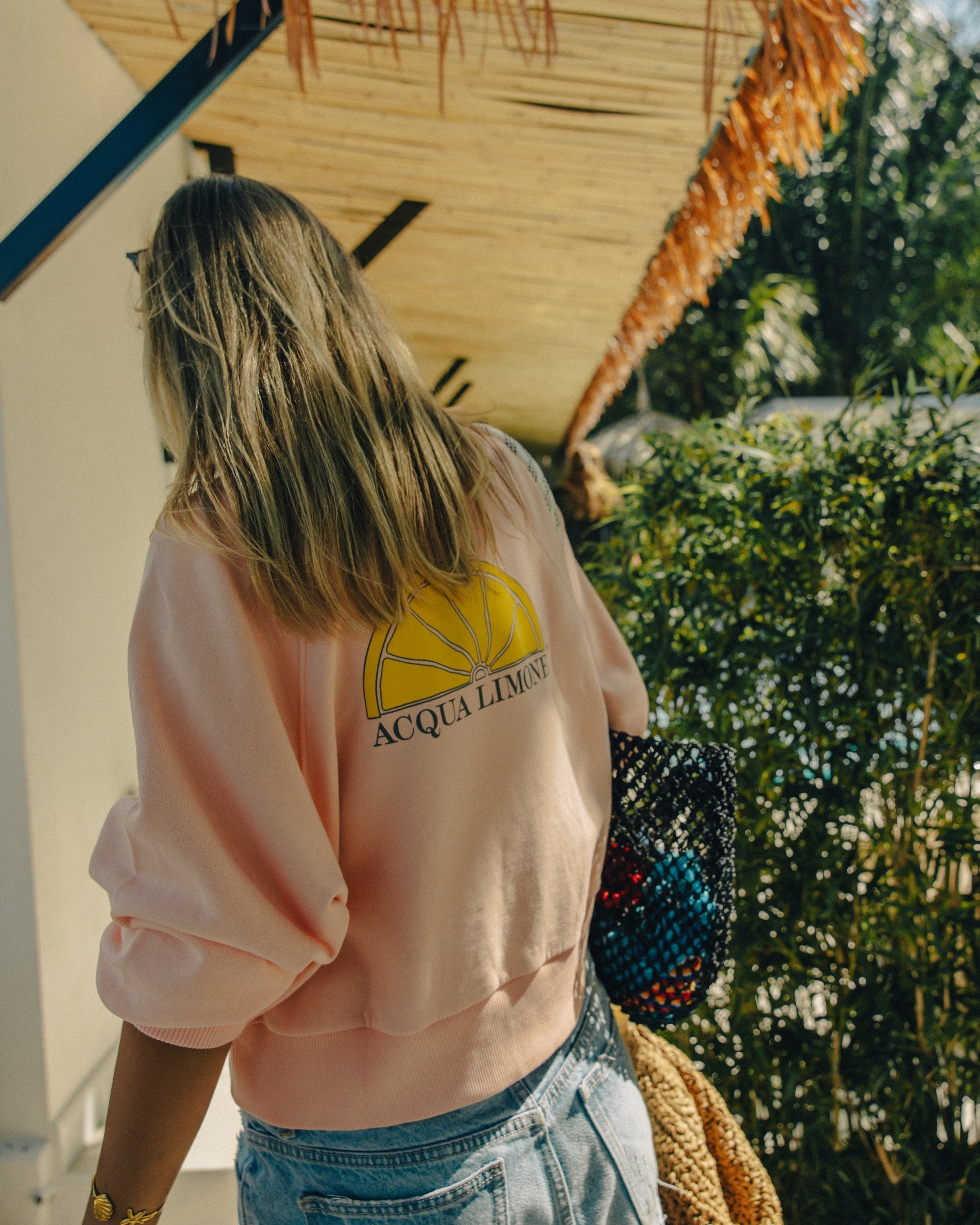 Cropped Sweater - Peach - Acqua Limone