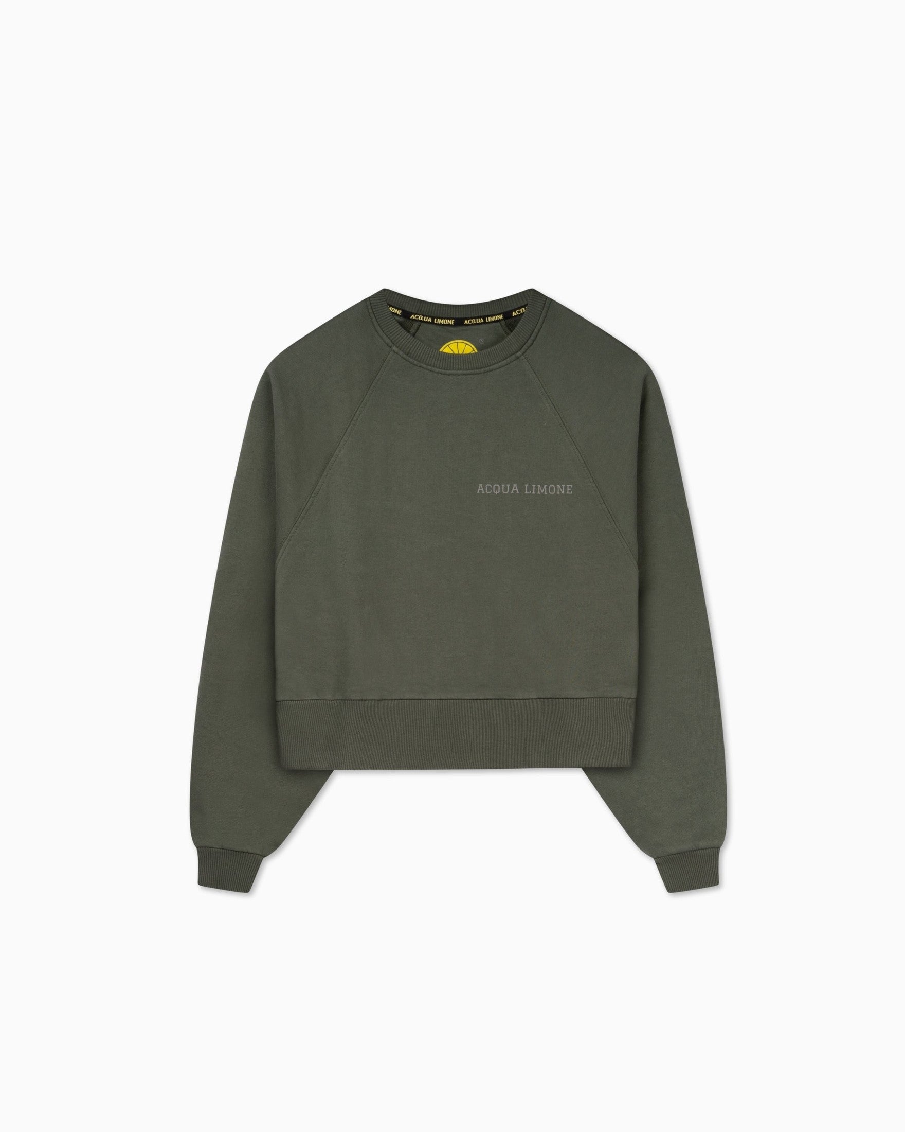 Cropped Ivy Sweater - Forest Green - Acqua Limone