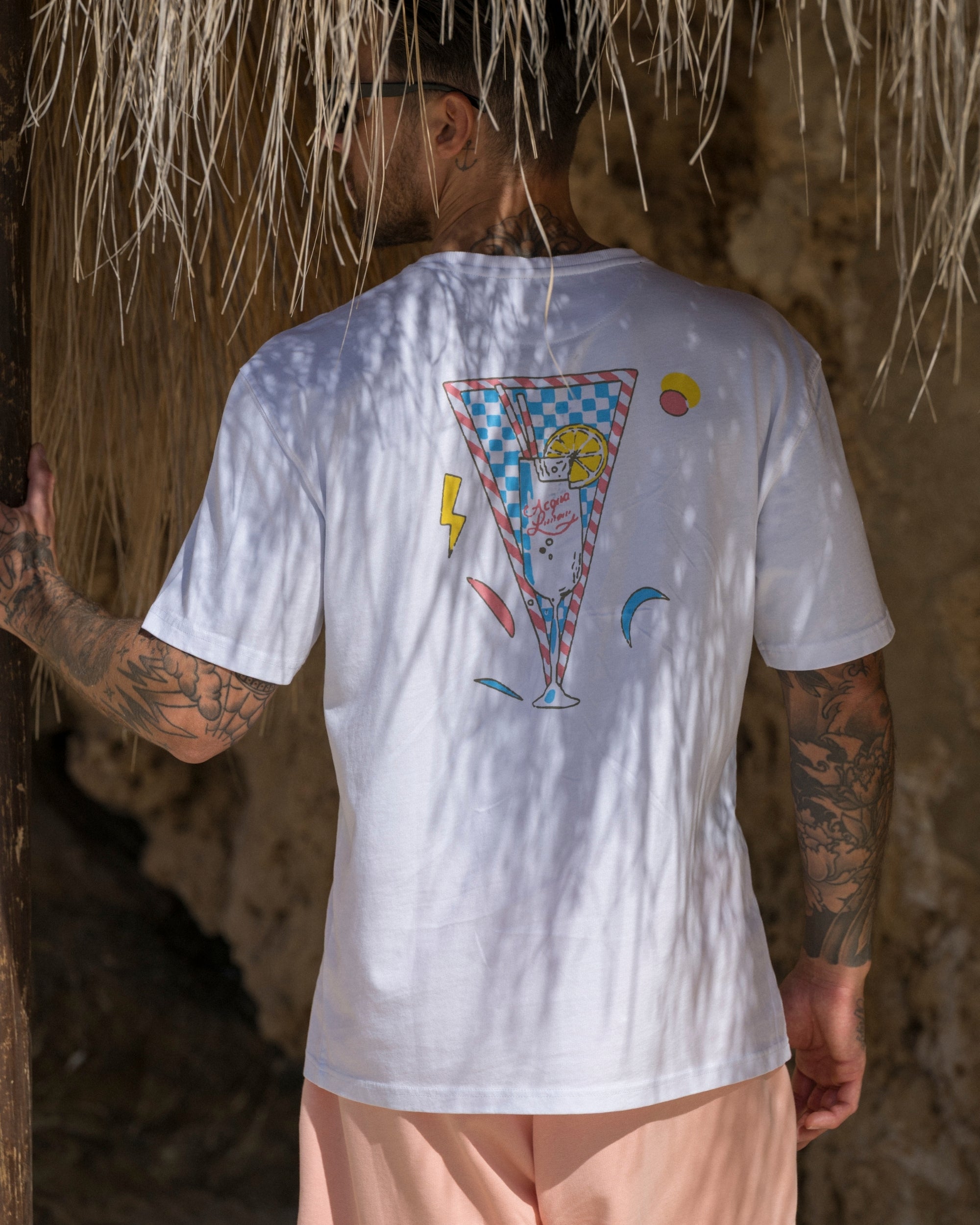 Heavy Tee Spritz - White - Acqua Limone