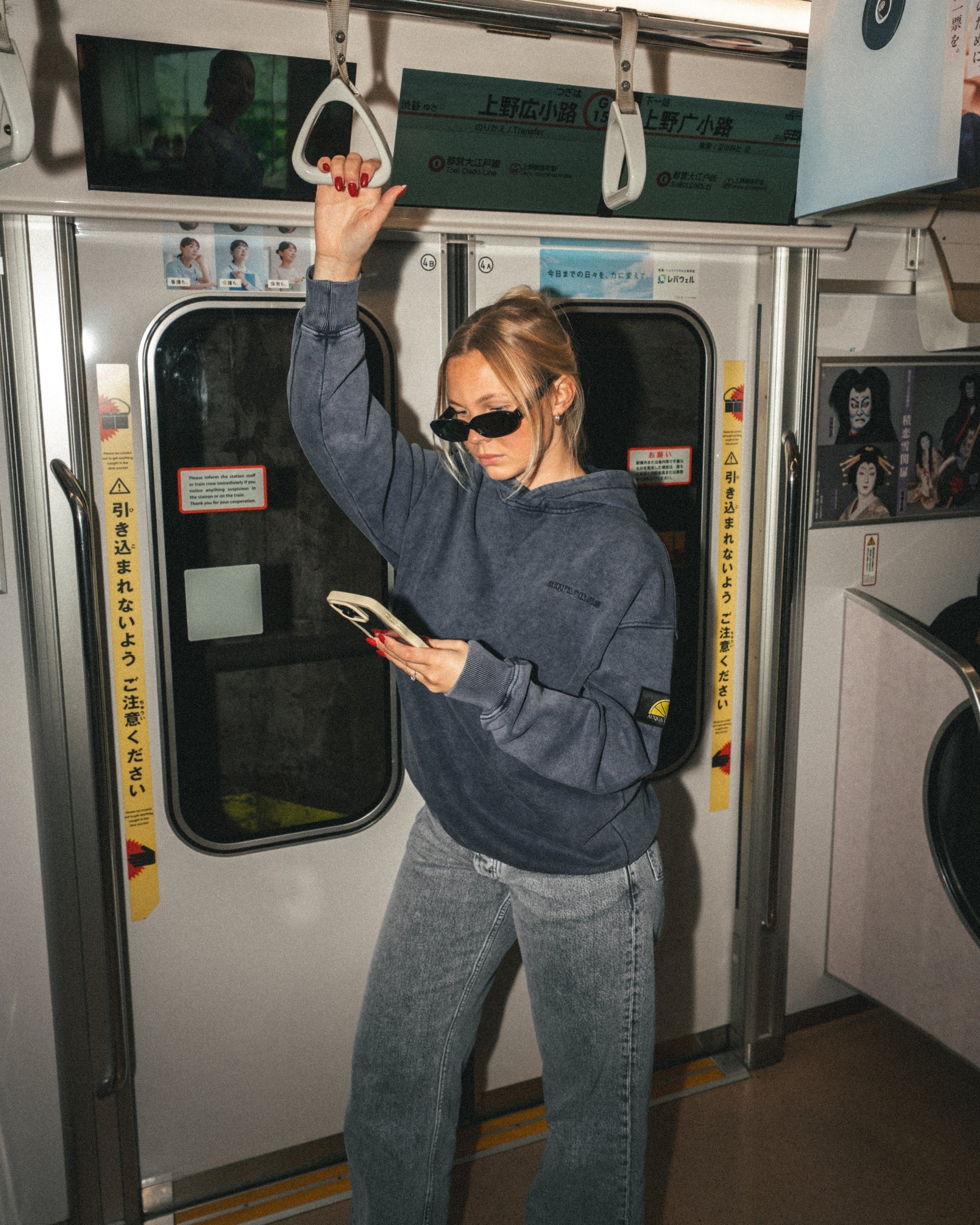 Washed Hoodie - Navy