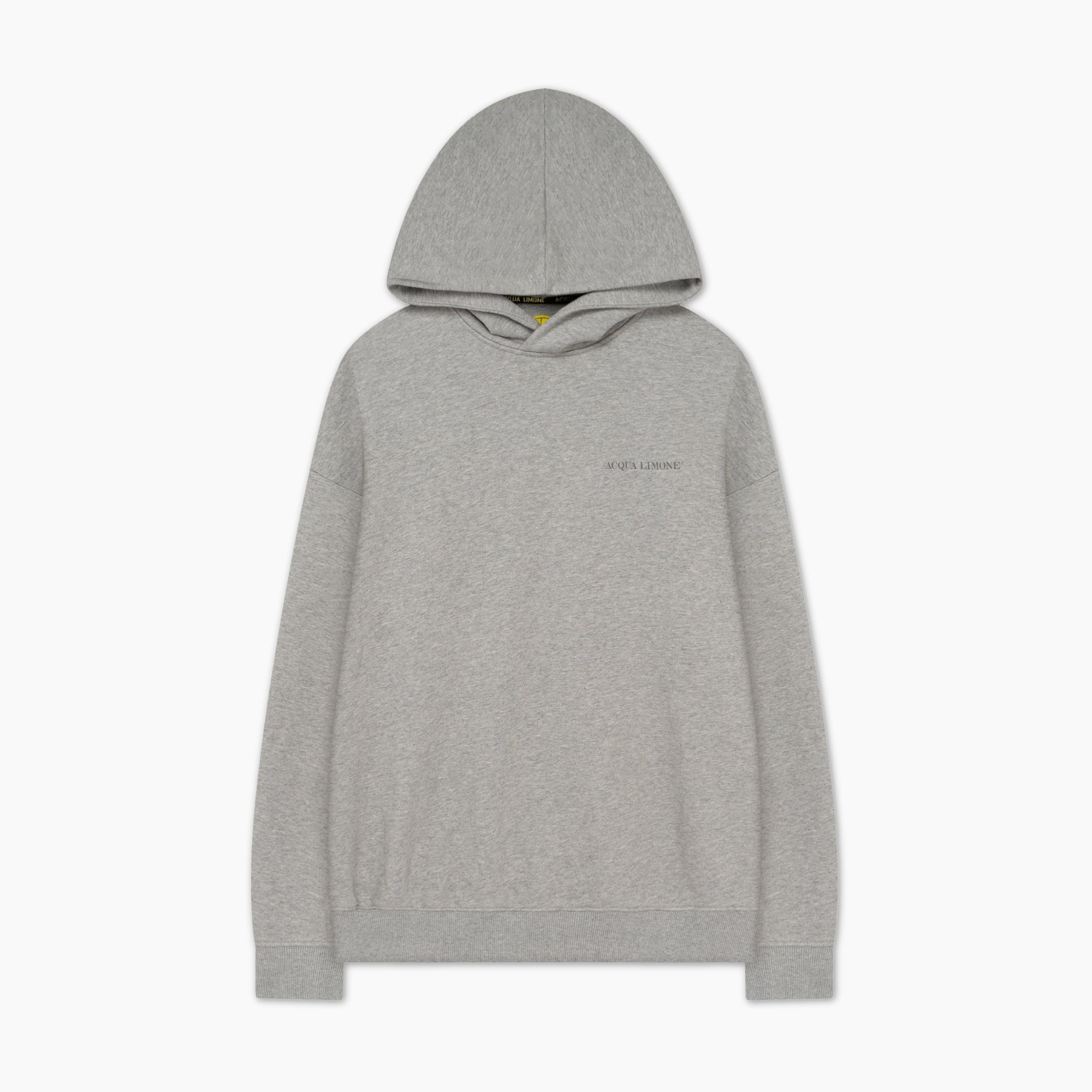 Hood Micro Logo - American Grey - Acqua Limone