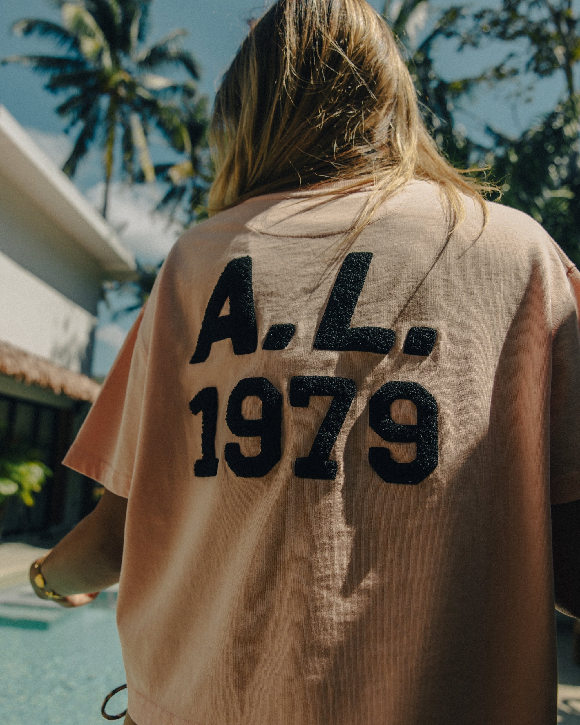 Cropped Heavy Tee - Peach - Acqua Limone
