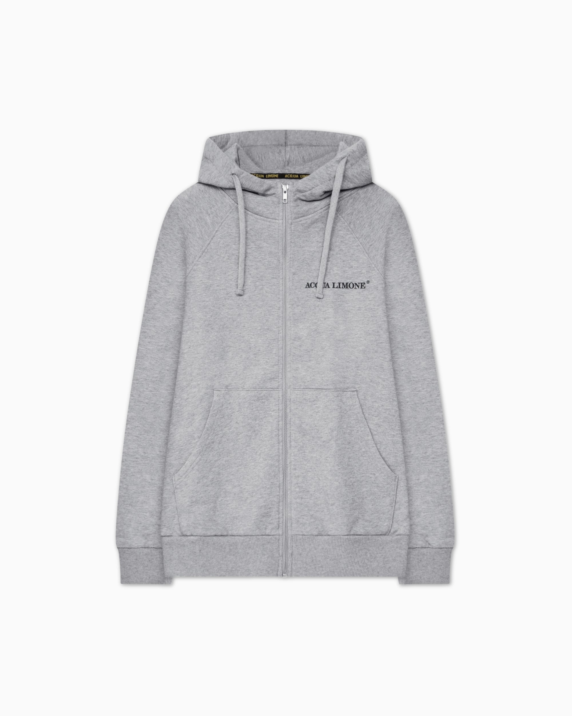 Zip Hoodie - American Grey - Acqua Limone