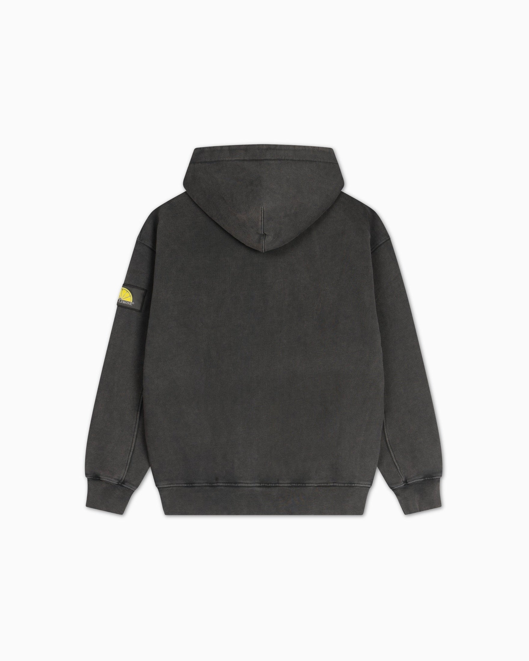 Washed Hoodie - Black - Acqua Limone