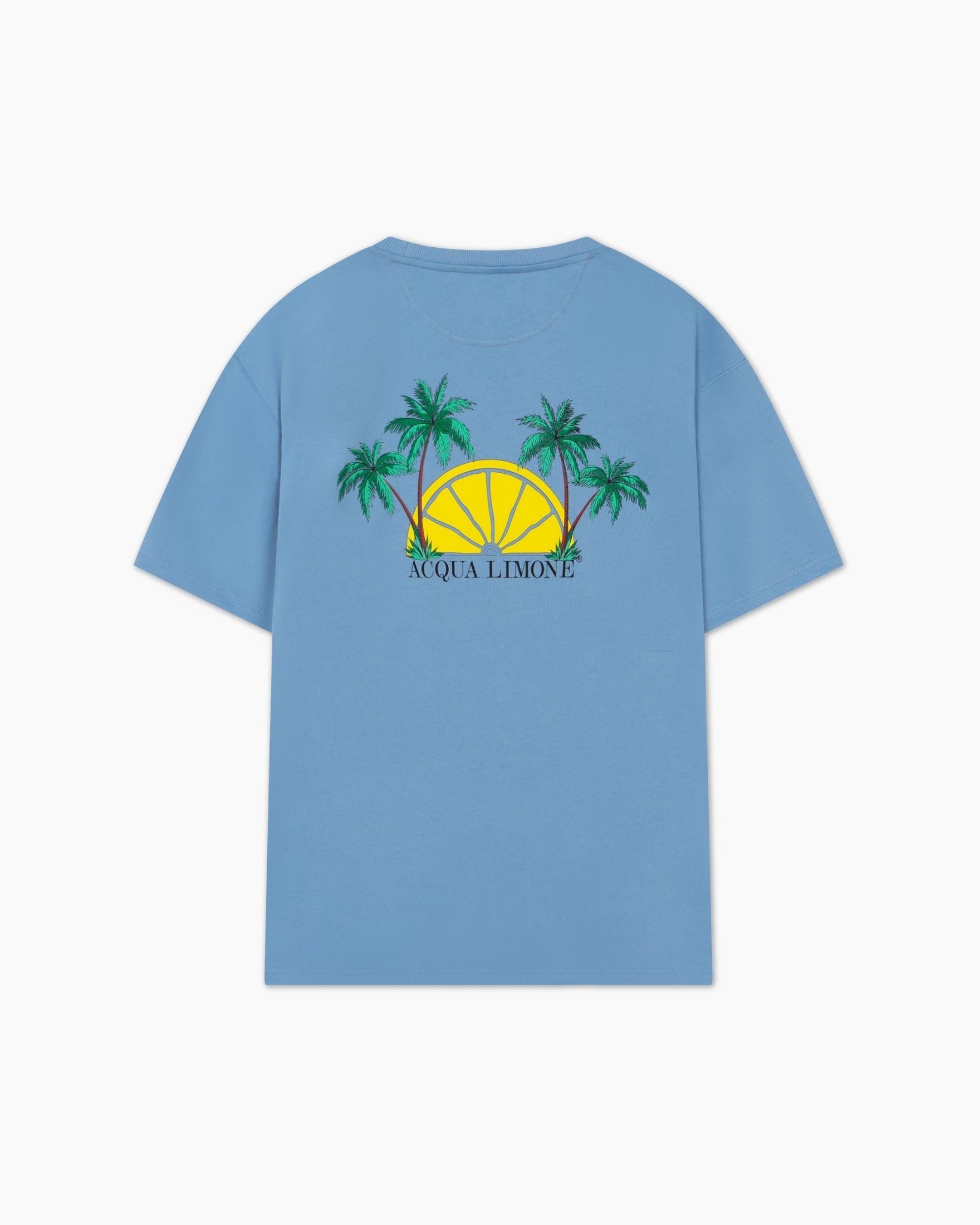 Heavy Tee Palm Tree - Corn Blue - Acqua Limone