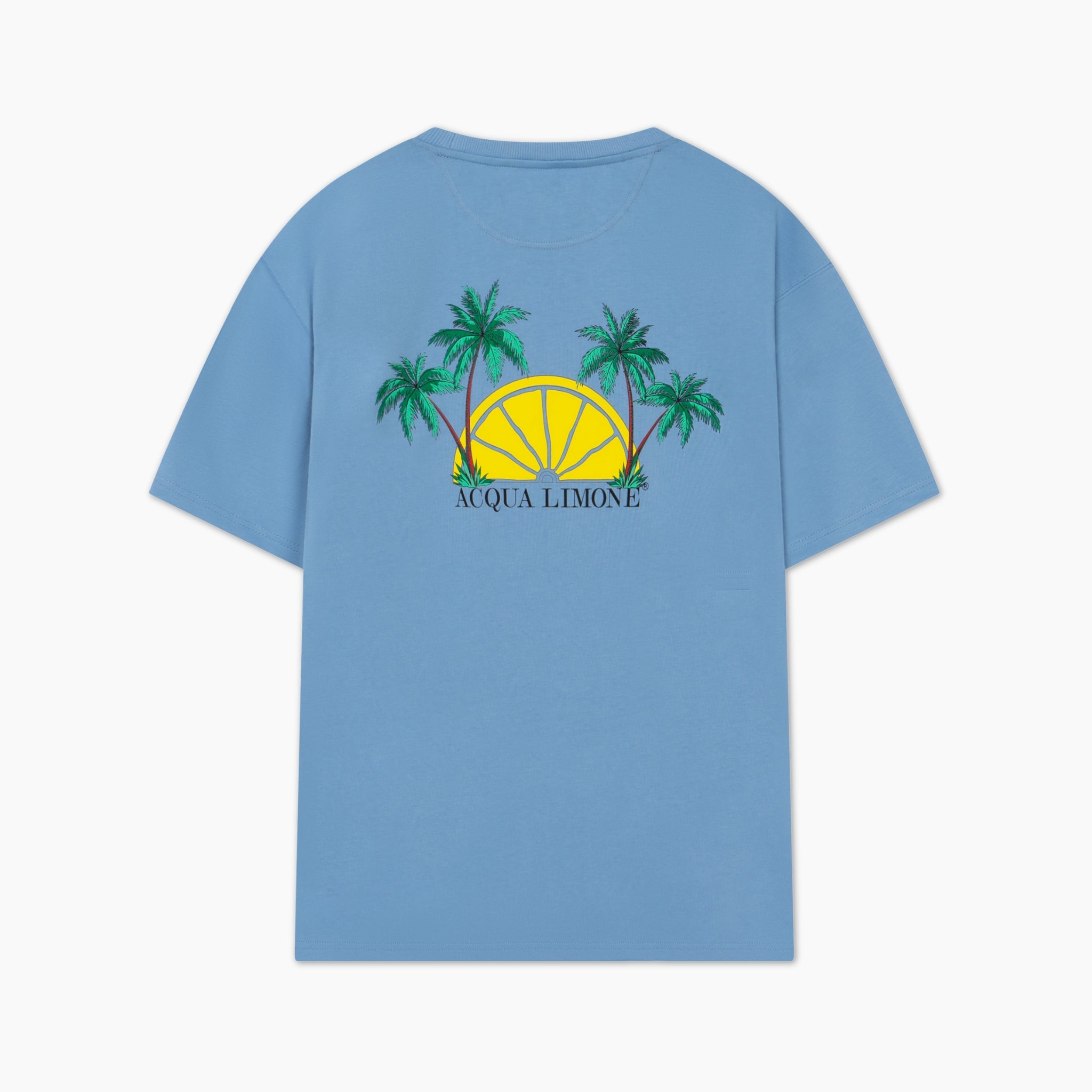 Heavy Tee Palm Tree - Corn Blue - Acqua Limone