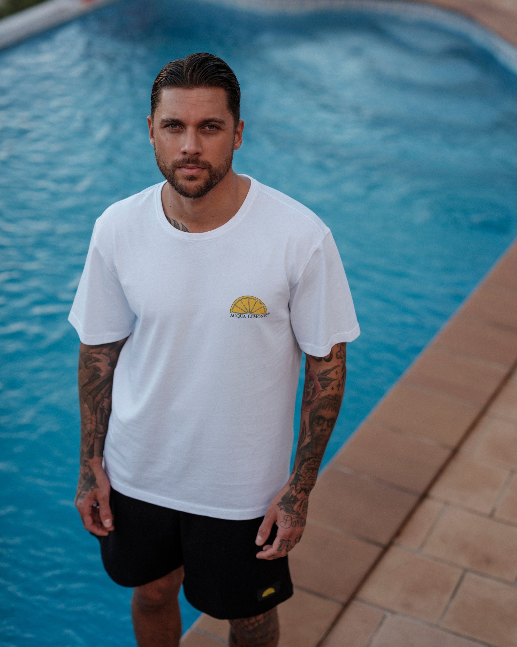 Heavy Tee Lemonade - White - Acqua Limone