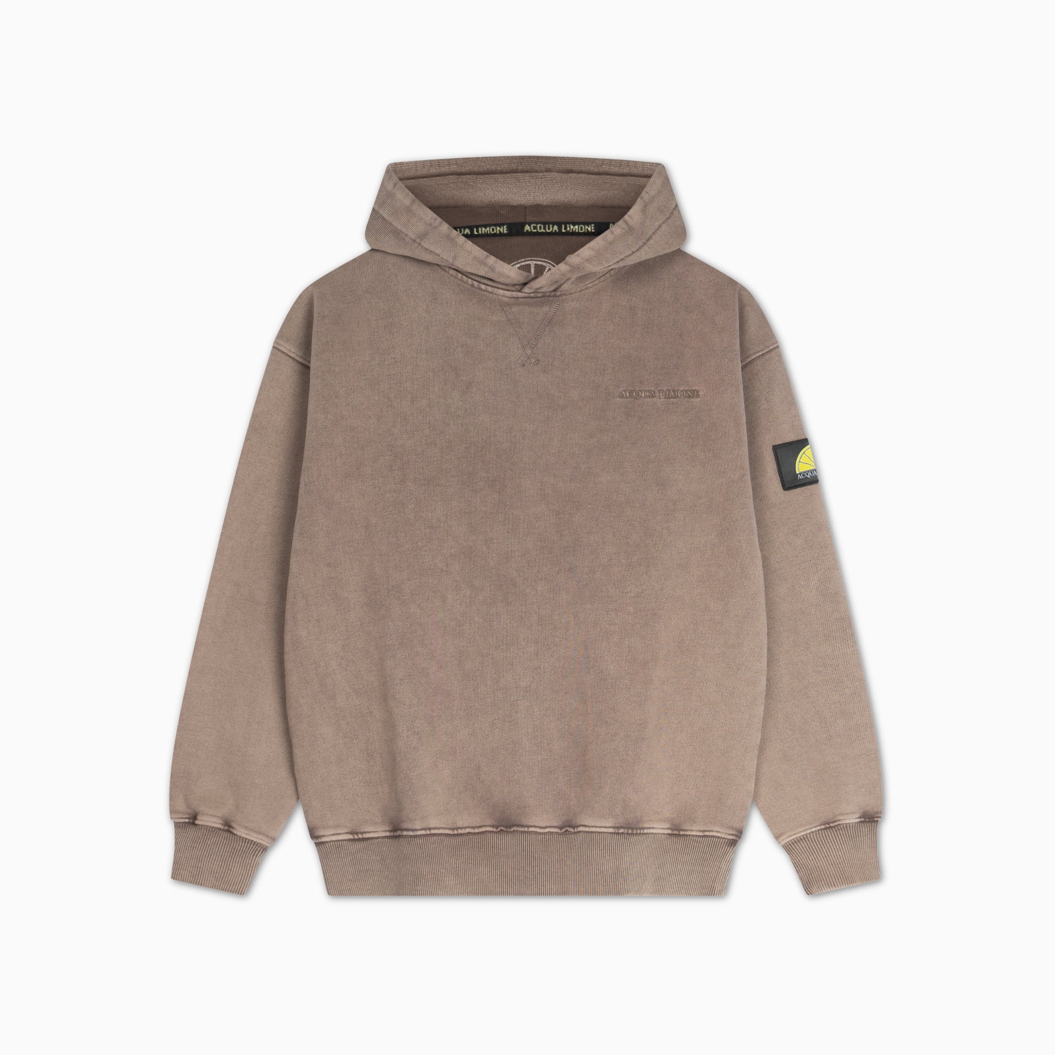 Washed Hoodie - Nut Brown - Acqua Limone