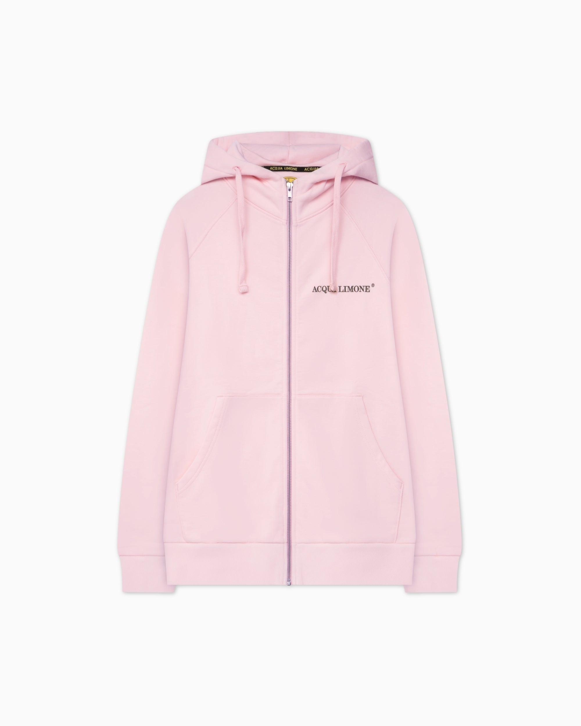 Zip Hoodie - Pale Pink - Acqua Limone