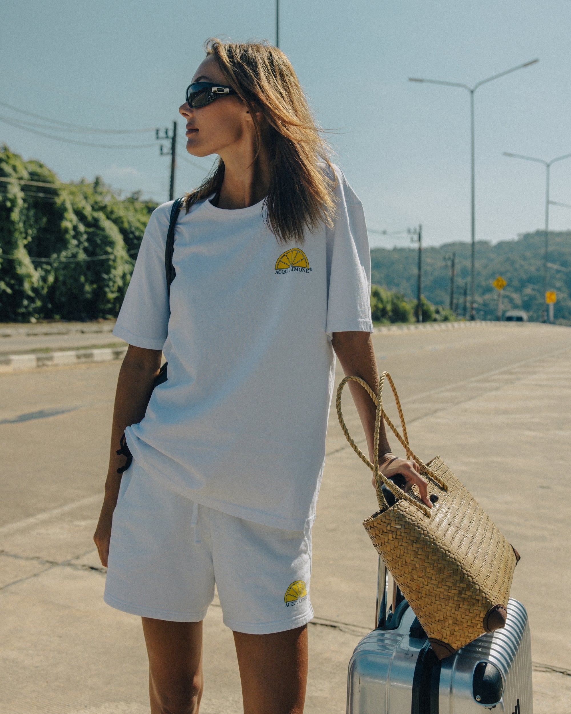 Heavy Tee Lemonade - White - Acqua Limone