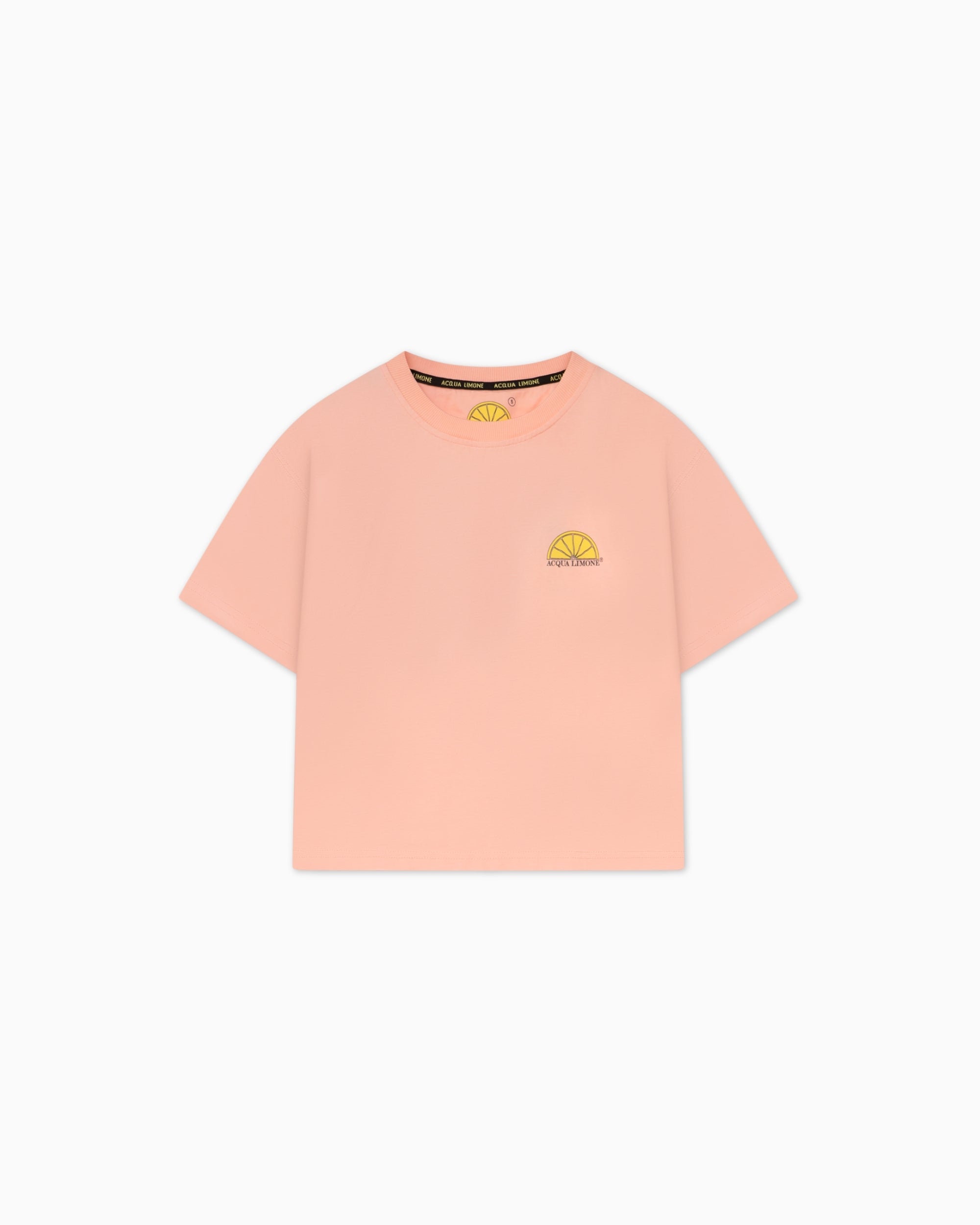 Cropped Heavy Tee - Peach - Acqua Limone