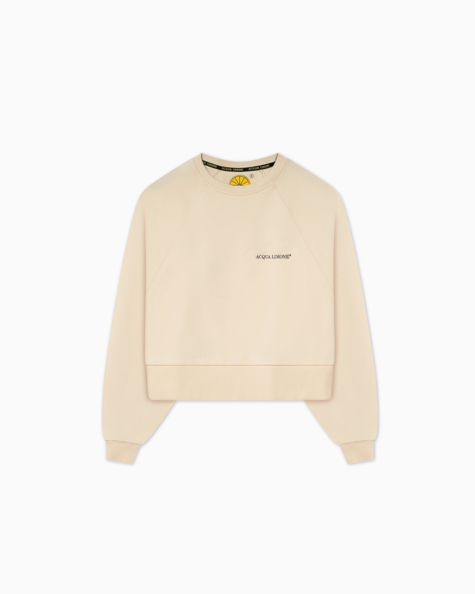 Cropped Sweater - Khaki - Acqua Limone