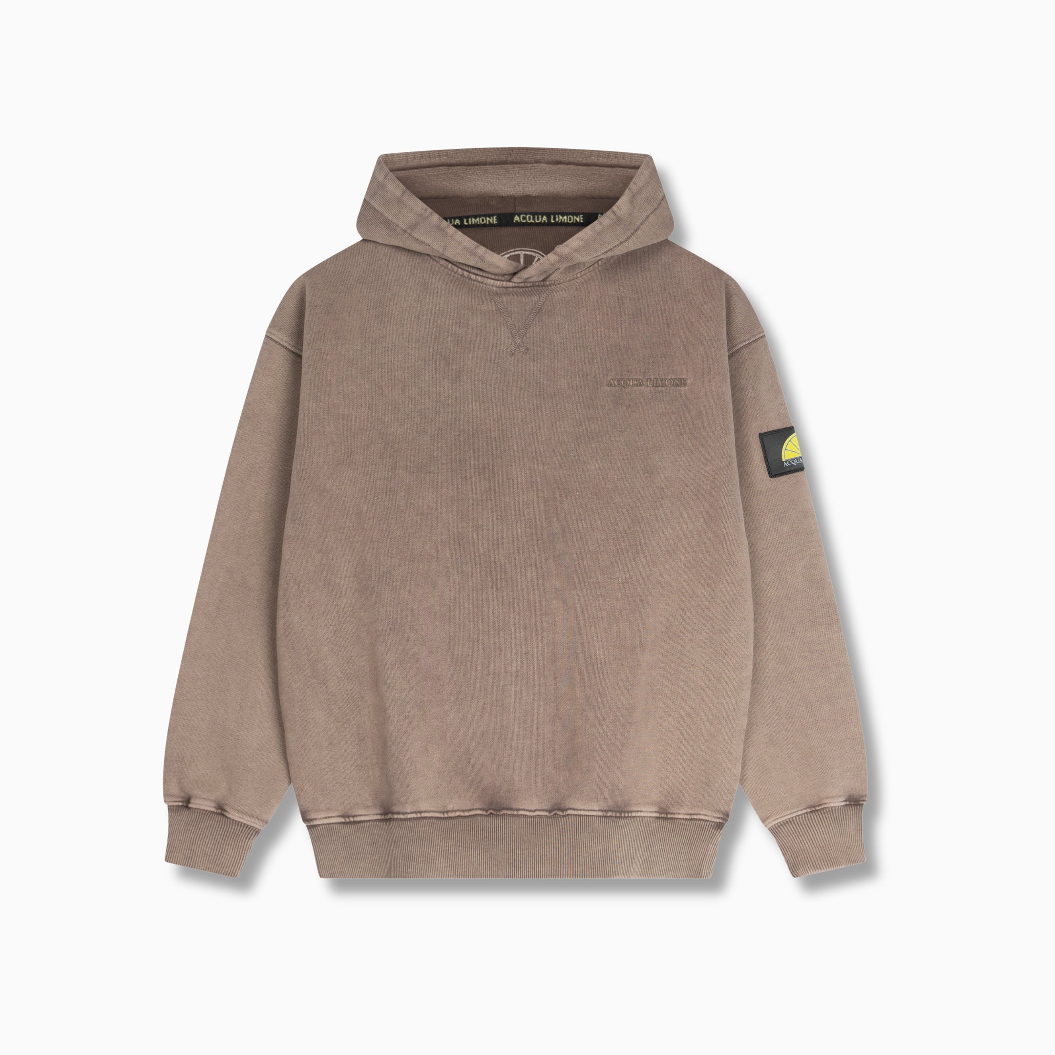 Washed Hoodie - Nut Brown - Acqua Limone
