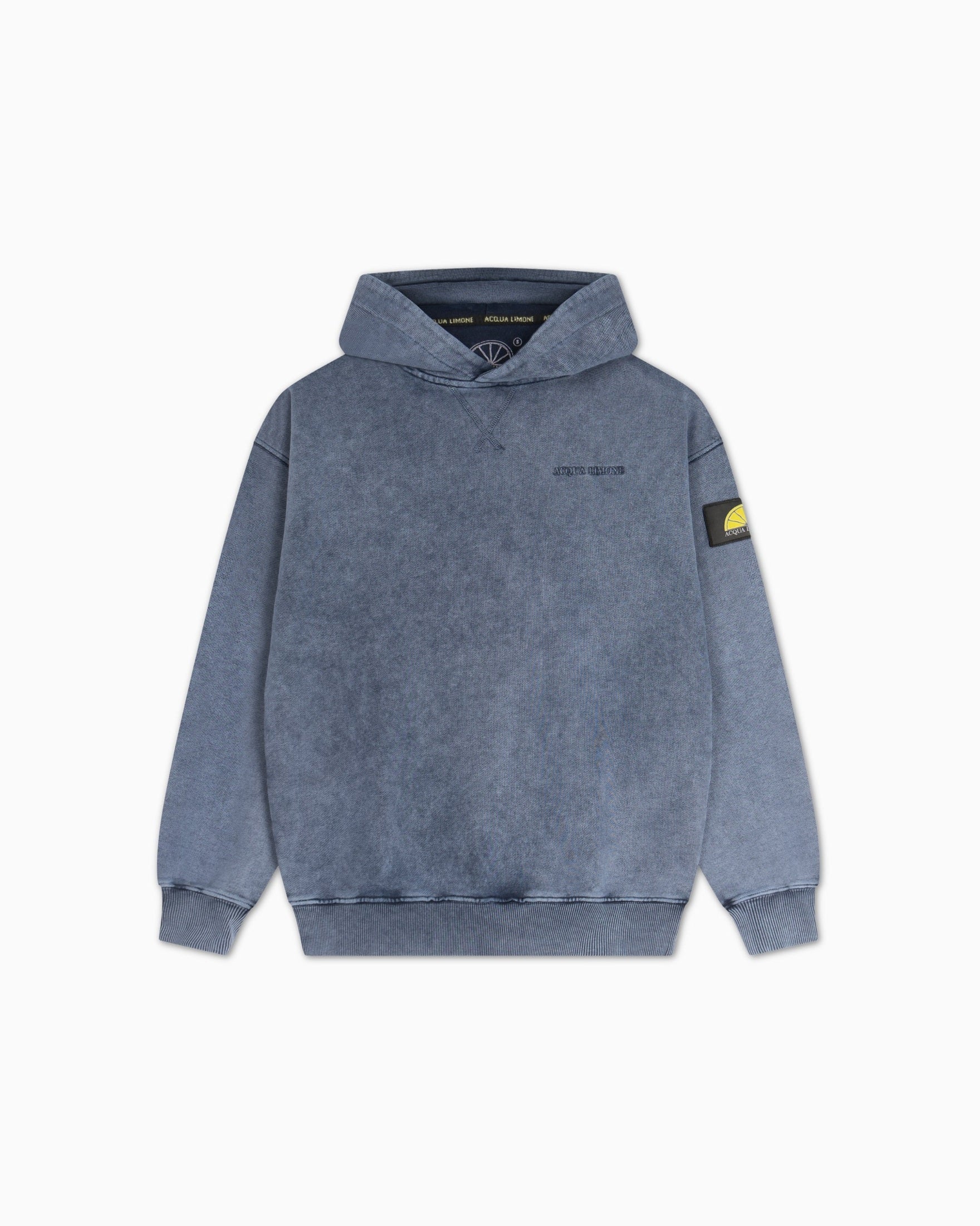 Washed Hoodie - Navy - Acqua Limone