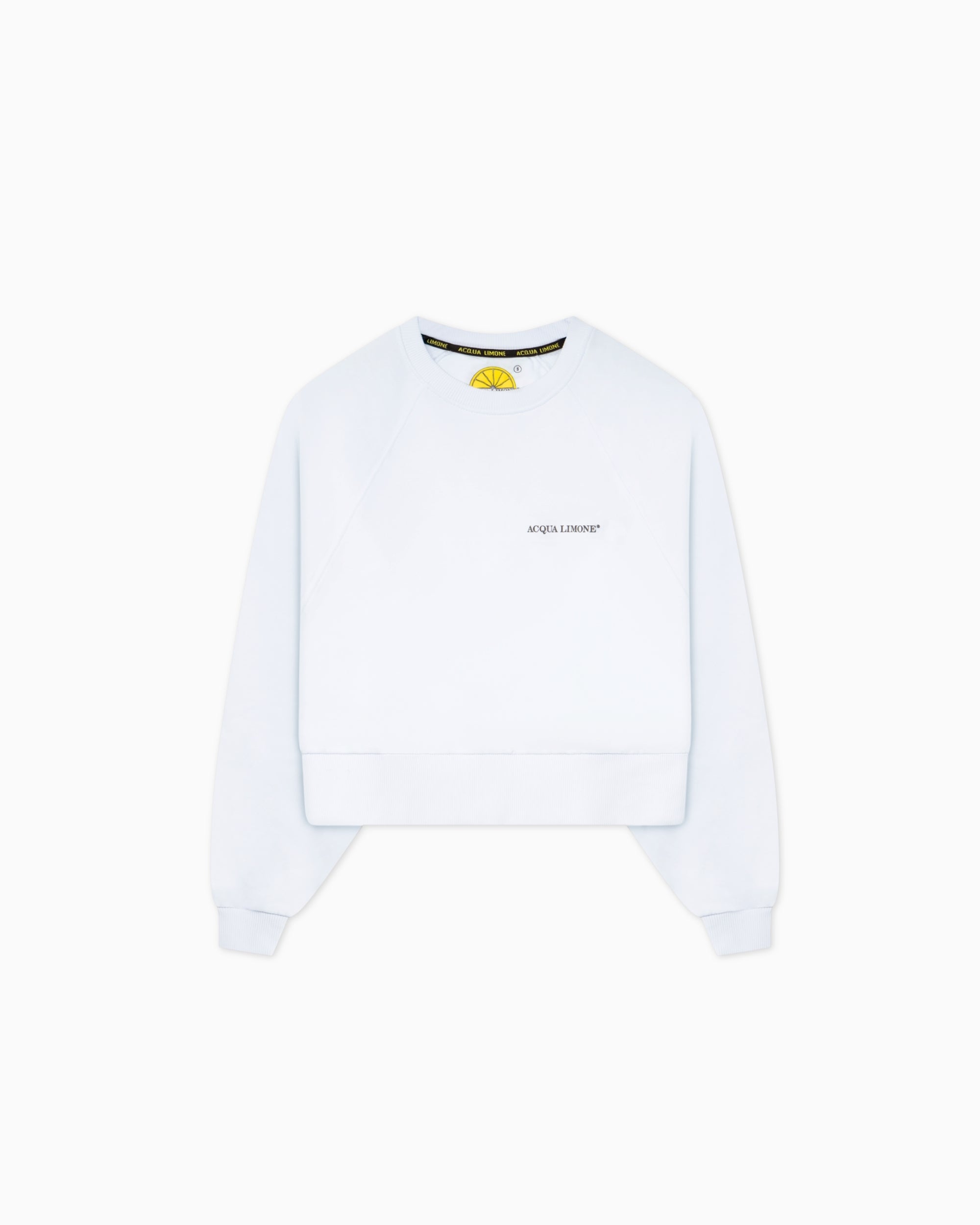 Cropped Sweater - White - Acqua Limone